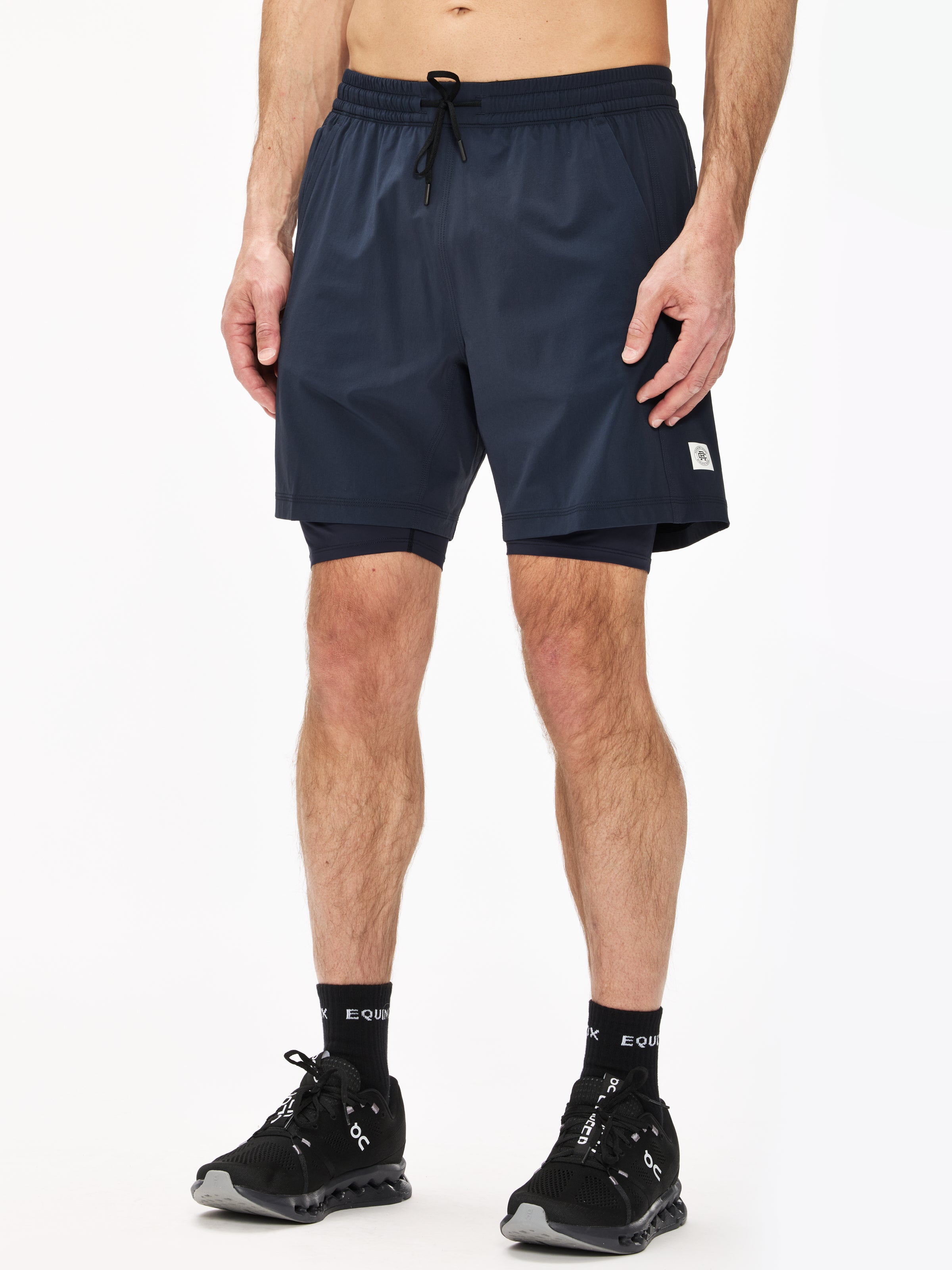 Reigning Champ 4-Way Stretch Combo Training Shorts with Lining - Size 7 | Breathable Workout Shorts for Men | Perfect for Gym, Running & Casual Wear