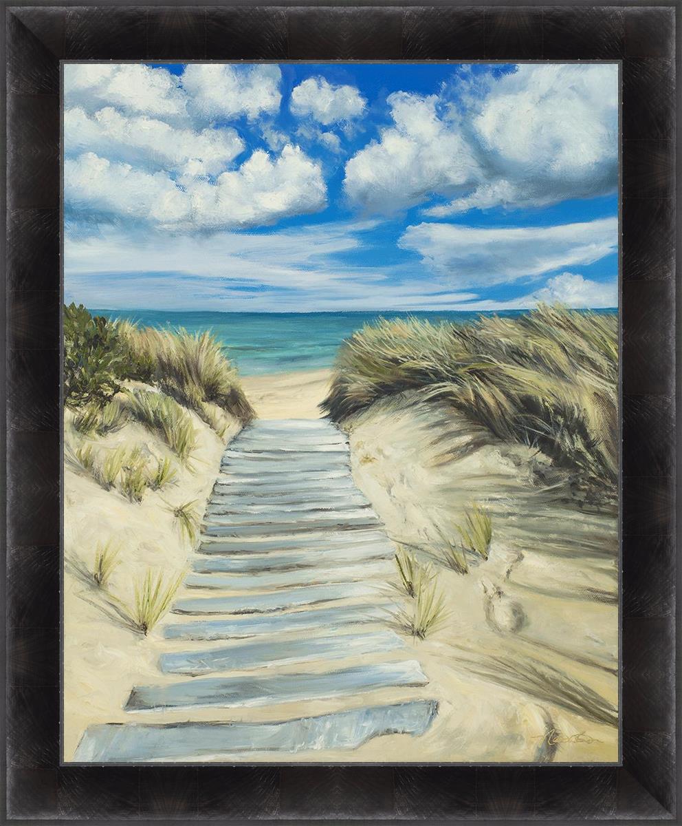 Seashore Large Wall Art - Stunning Ocean Beach Decor for Living Room, Bedroom & Office - Perfect Coastal Home Decor Gift