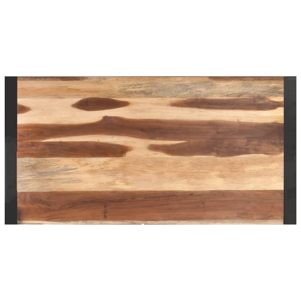 Solid Wood Coffee Table 47x24x16 Inches - Square Sheesham Wood Center Table for Living Room, Bedroom & Study - Rustic Modern Furniture for Home Decor, Entertaining & Relaxation