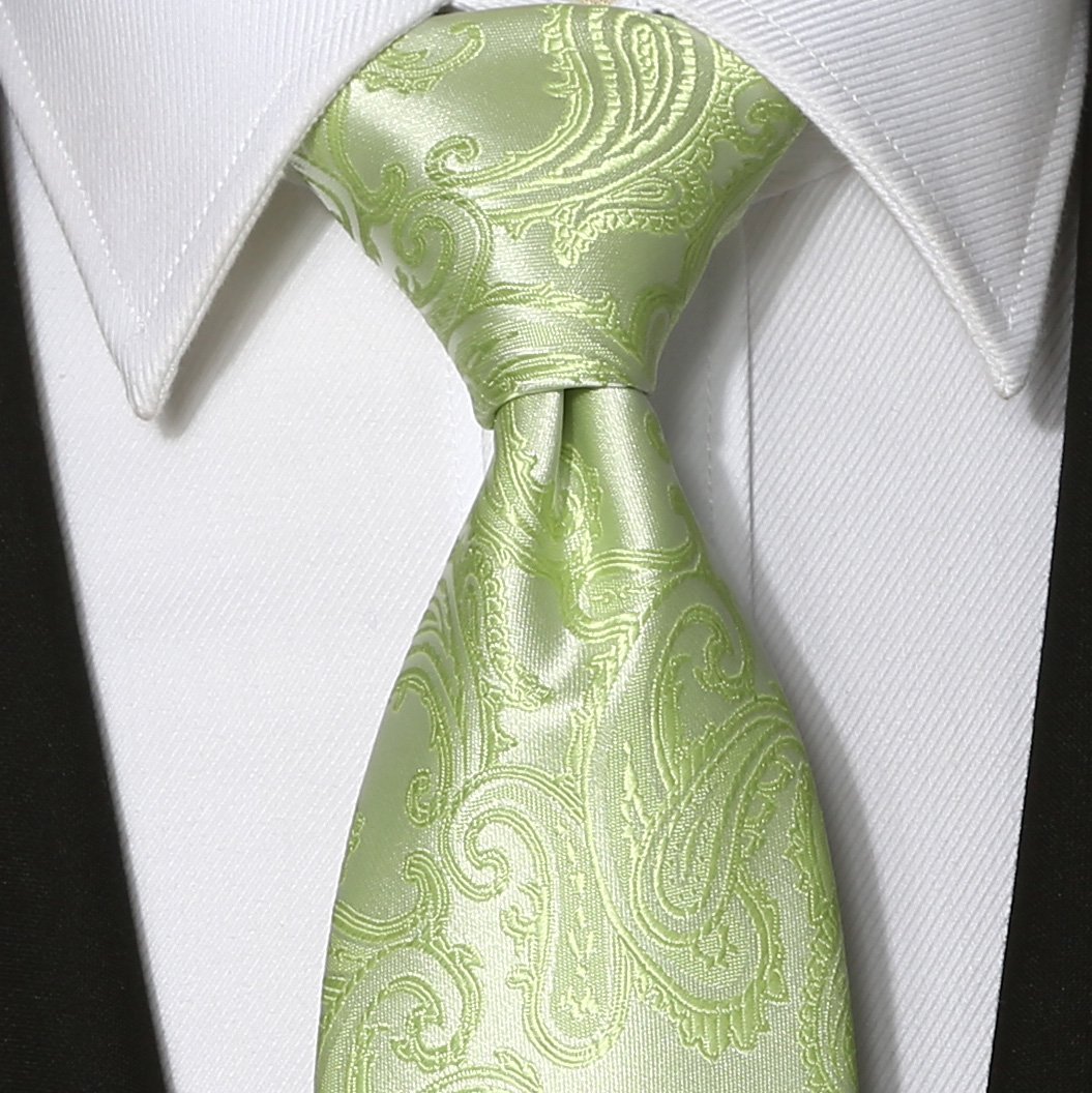 KissTies Men's Classic Paisley Necktie - Formal Silk Tie with Gift Box for Business, Wedding & Special Occasions