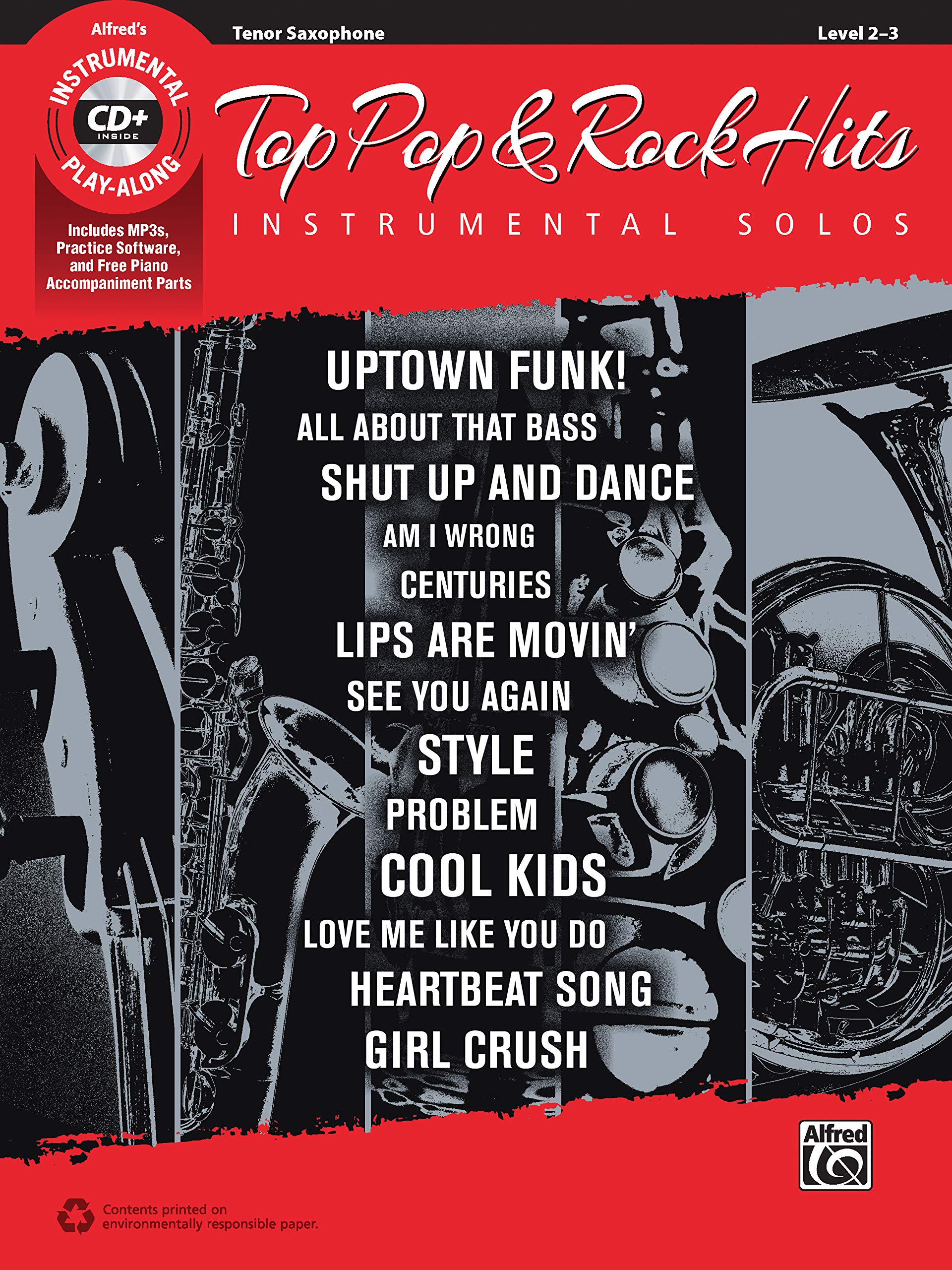 Best Pop & Rock Hits Instrumental Solos for Tenor Saxophone - Book & CD Included | Perfect for Practice, Performances & Music Lovers | Top Hits Instrumental Solos Series
