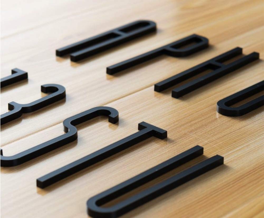 4 Inch Self-Adhesive Black Door Number Stickers for House & Apartment - Mailbox Plaque Letters (Style A) - Perfect for Home Address Marking, Front Door Decor, and Mailbox Identification