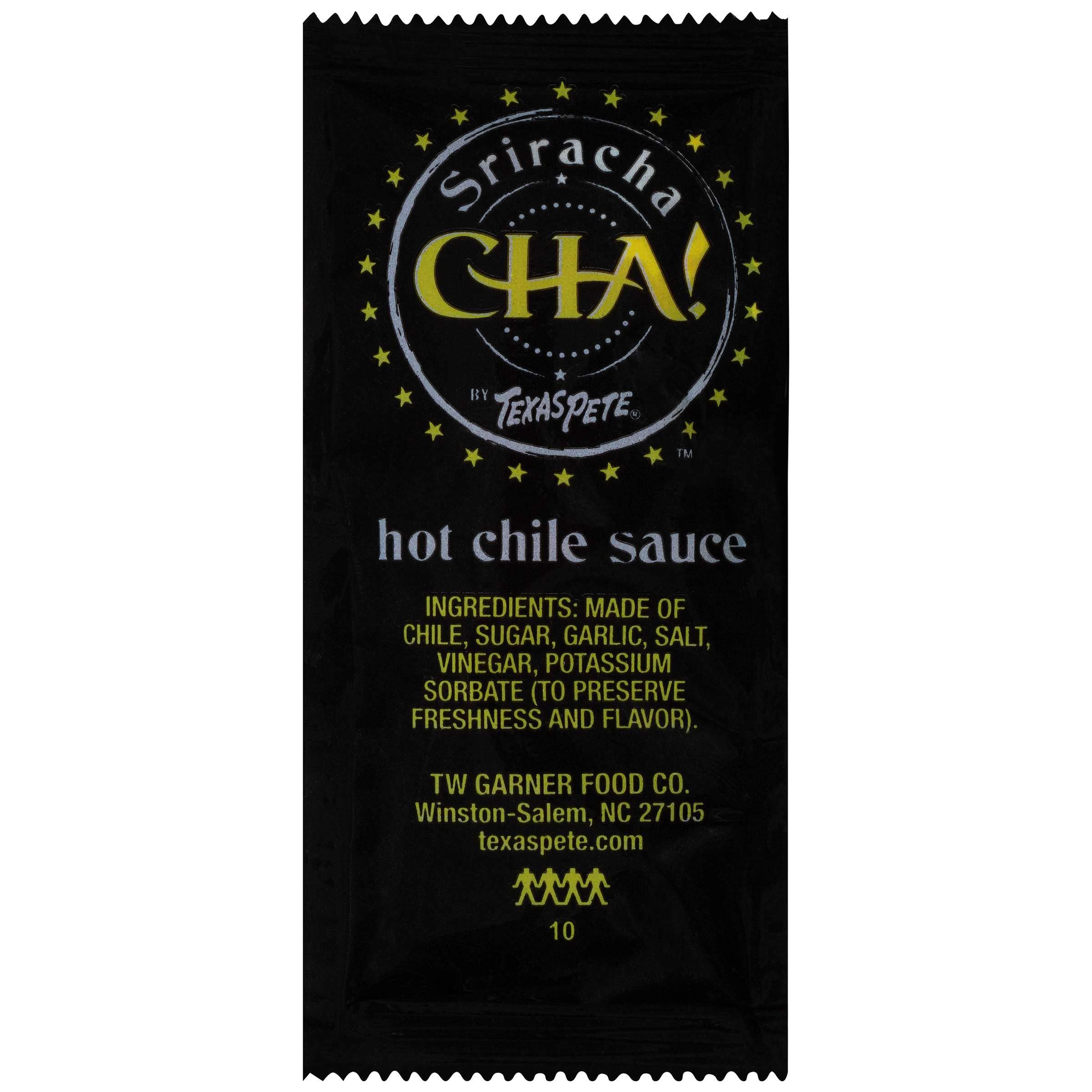 Texas Pete 7 Gram Sriracha Hot Chili Sauce Packets (200 Count) - Perfect for Restaurants, Takeout Meals, and On-the-Go Spicy Food Lovers