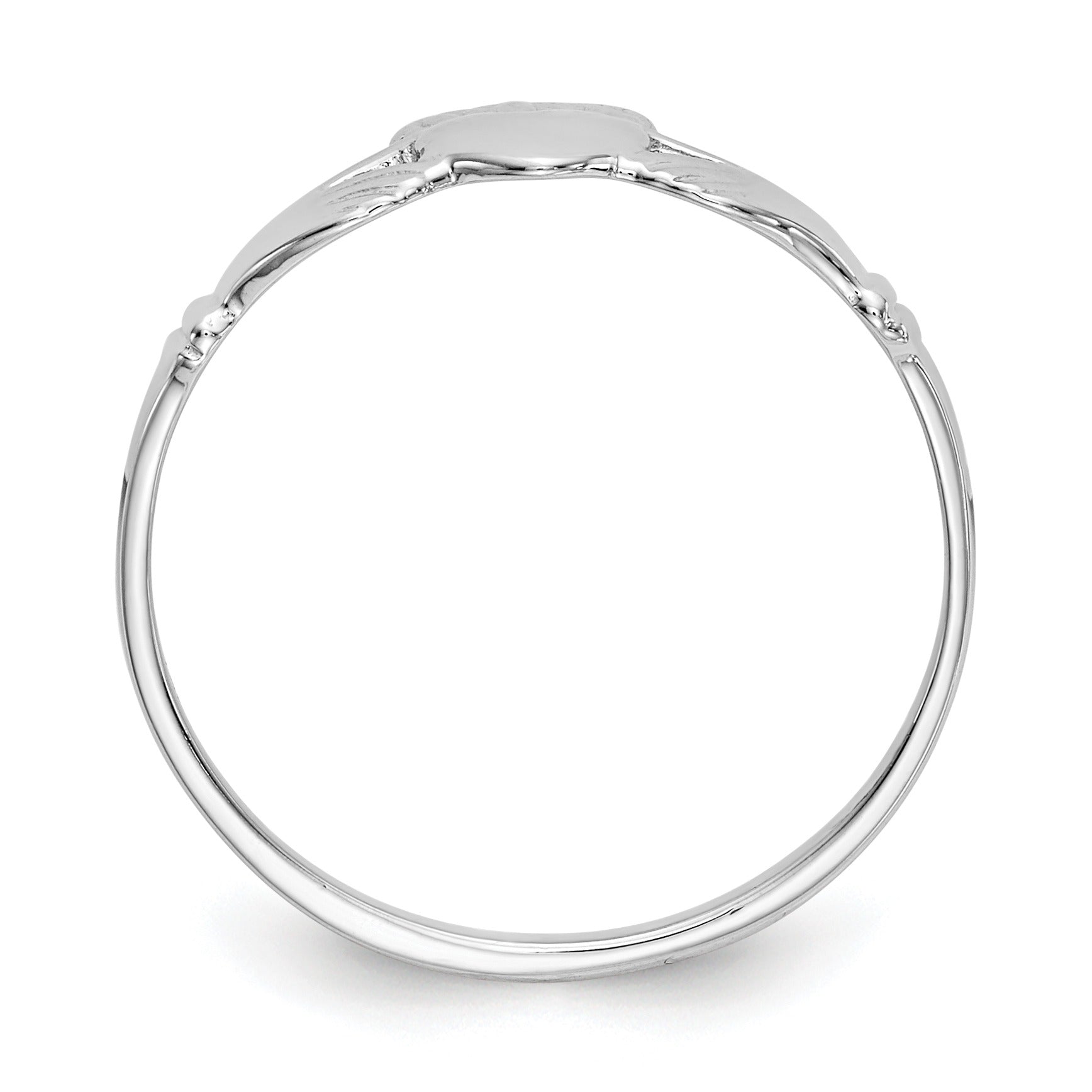14K White Gold Irish Claddagh Ring for Women - Traditional Celtic Love Friendship Loyalty Wedding Band - Perfect for Engagement, Anniversary & Gift Giving