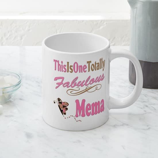 20 oz Ceramic Coffee Mega Mug - A Fabulous Mema Copy by CafePress | Large Capacity Tea & Coffee Cup for Home, Office, or Gift