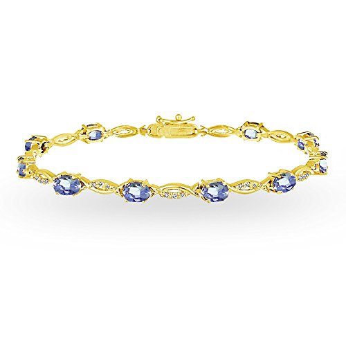 Tanzanite - Yellow Gold Flash