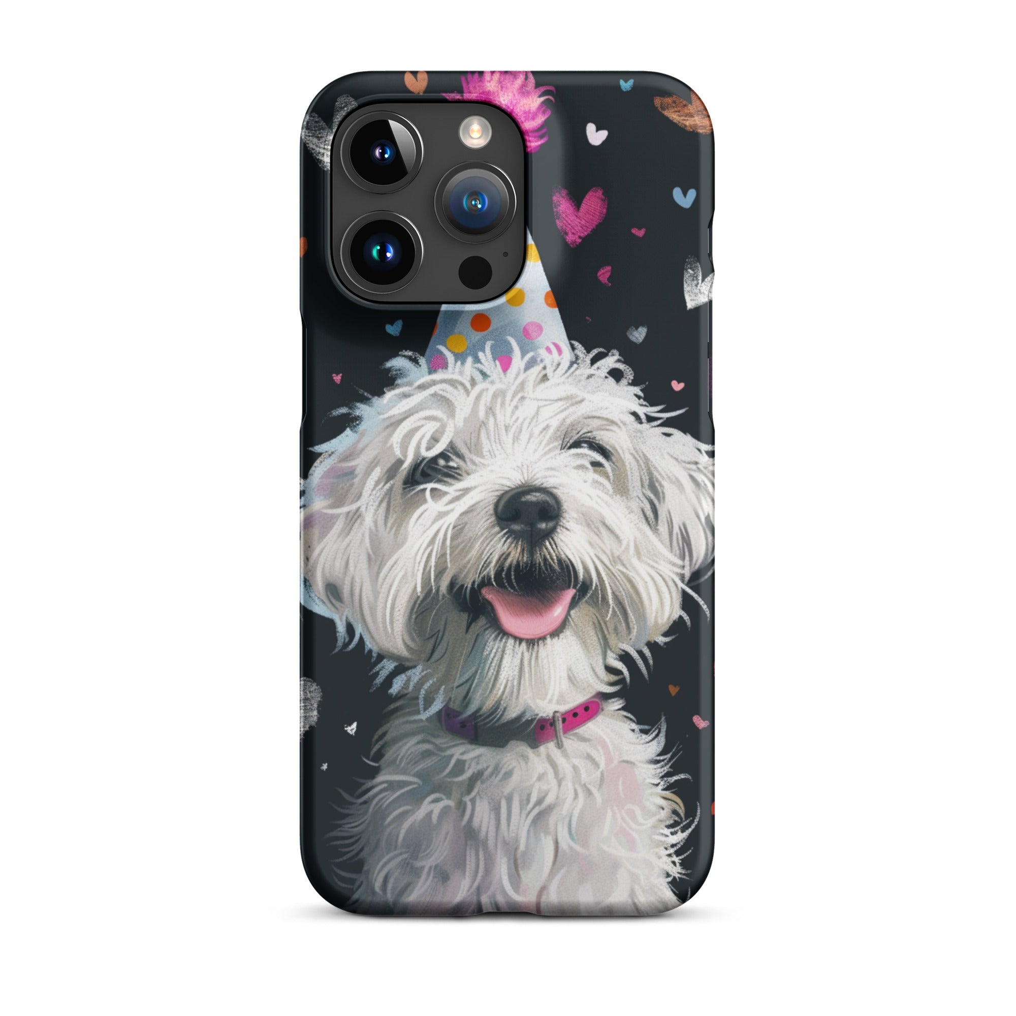 Cute Dog Pattern iPhone Snap Case - Durable Protective Cover for iPhone 11/12/13/14/15 - Perfect for Pet Lovers & Daily Use