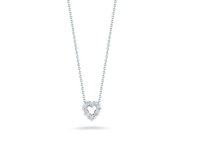 Baby Open Heart Diamond Necklace - Elegant & Dainty Jewelry for Newborns, Christening, Baptism & Special Occasions