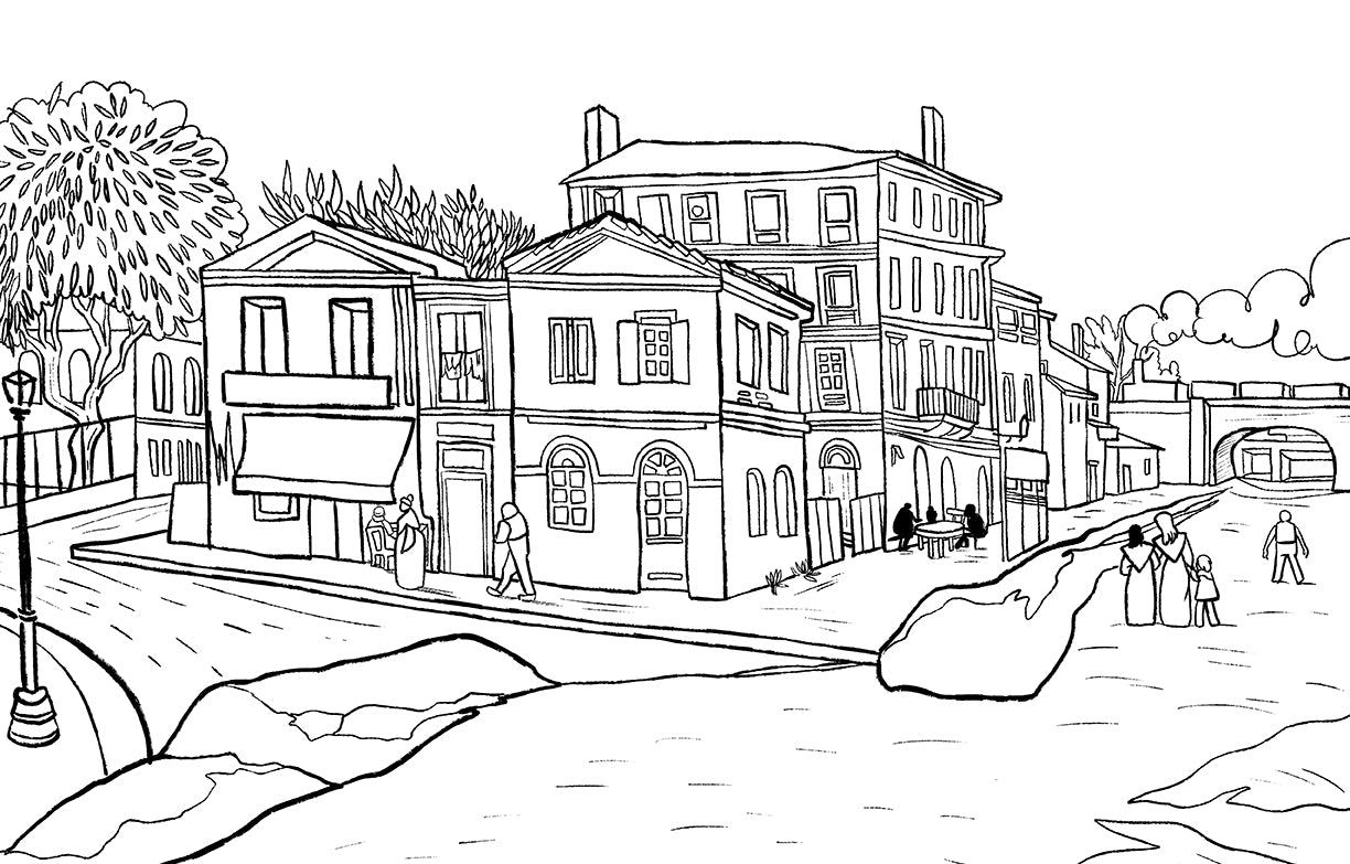 Van Gogh Coloring Book for Adults - Relaxing & Stress Relief Art Therapy - Perfect for Home, Office & Travel
