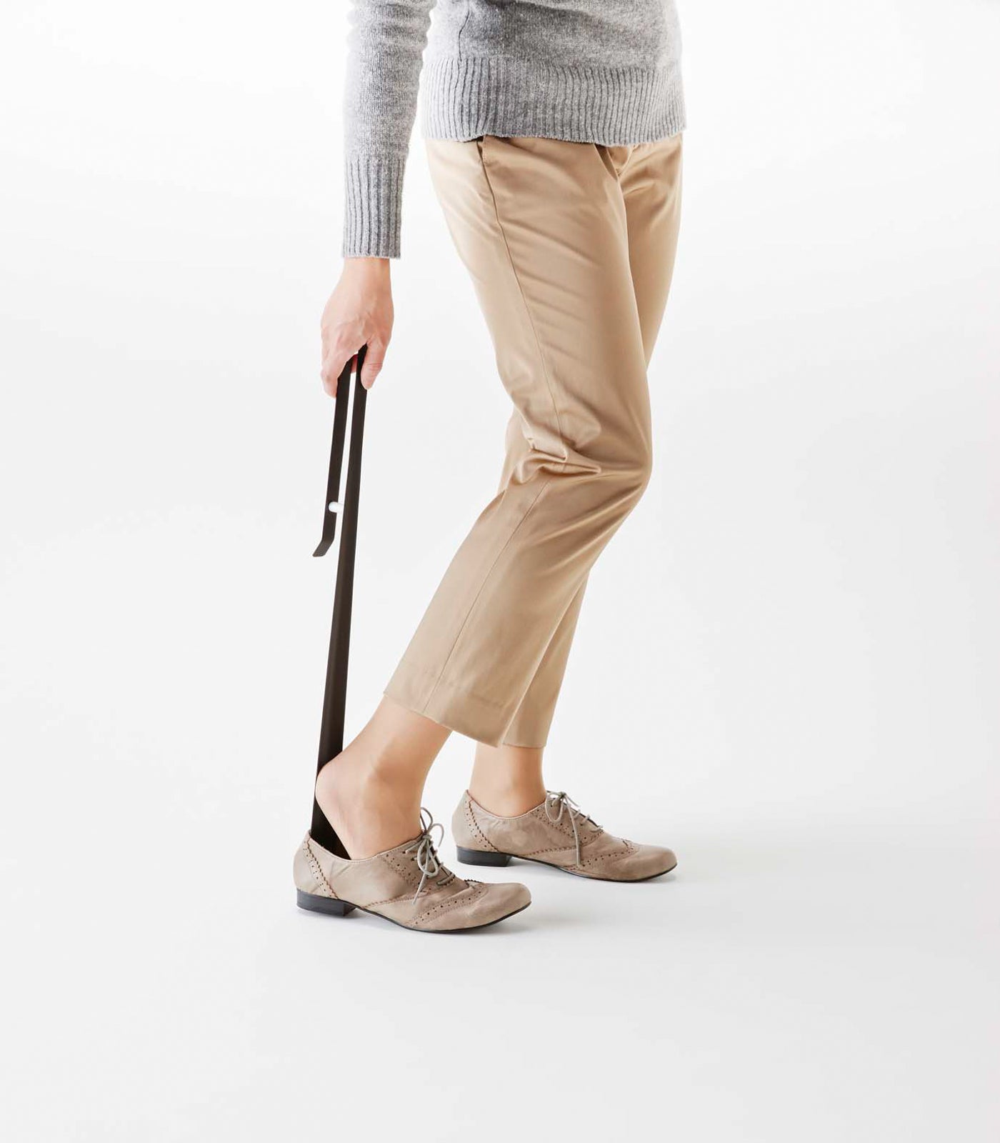 Long Handle Shoe Horn - Durable Stainless Steel Shoe Horn for Easy Slip-On - Perfect for Seniors, Disabled & Fashion Shoes