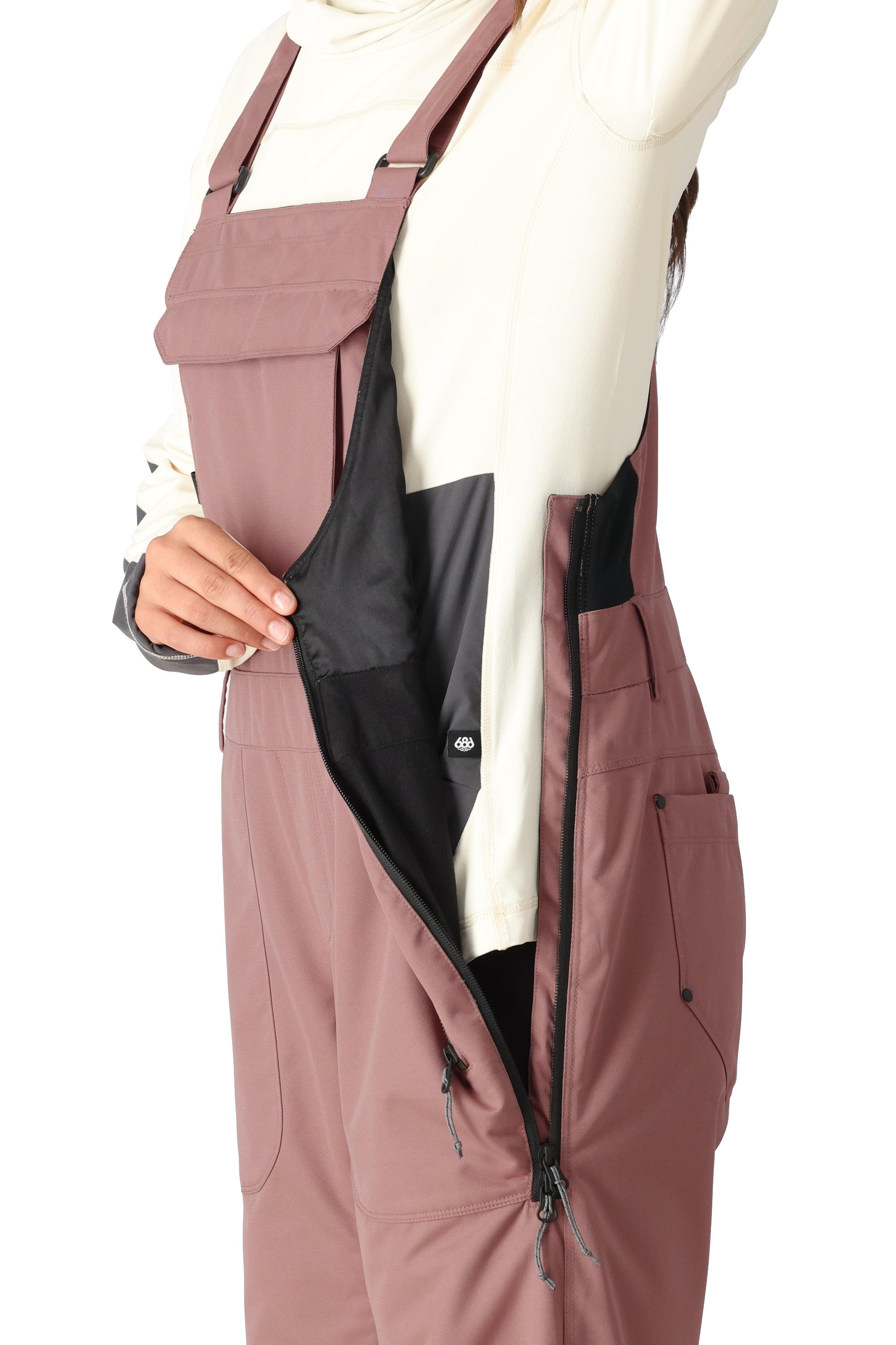 686 Women's Black Magic Insulated Bib Snow Pants - Waterproof Winter Ski Bib Overalls for Snowboarding & Cold Weather (2025) - Perfect for Skiing, Snowboarding & Outdoor Winter Activities