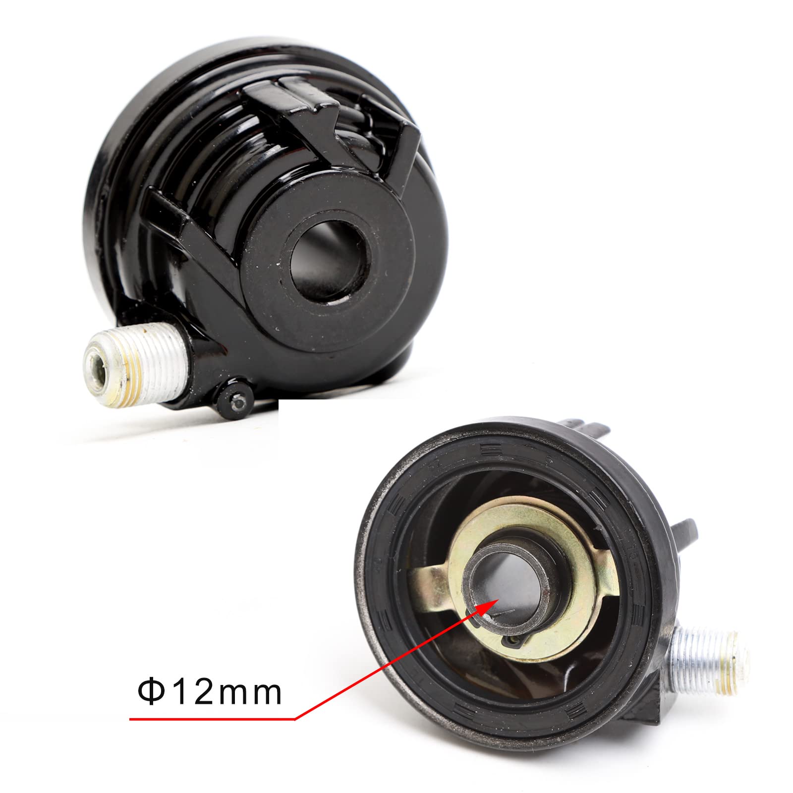 Minho Motorcycle Speedometer Drive Gear with Cable Kit - 12mm Axle Hole, A-95mm Speedometer Line - Compatible with Chinese GY6 Scooter & Mopeds - Perfect for Speedometer Repair & Maintenance