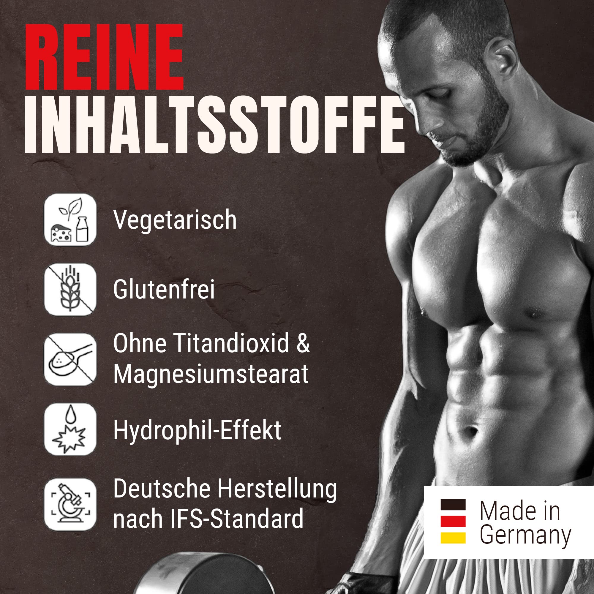 Powerstar AMINO MASS | High-Dose Amino Acid Complex | 500 Tablets | World's Highest Biological Value 136 | Muscle Building, Workout & Protein Supplement | German Made | Perfect for Bodybuilding, Fitness Training & Post-Workout Recovery