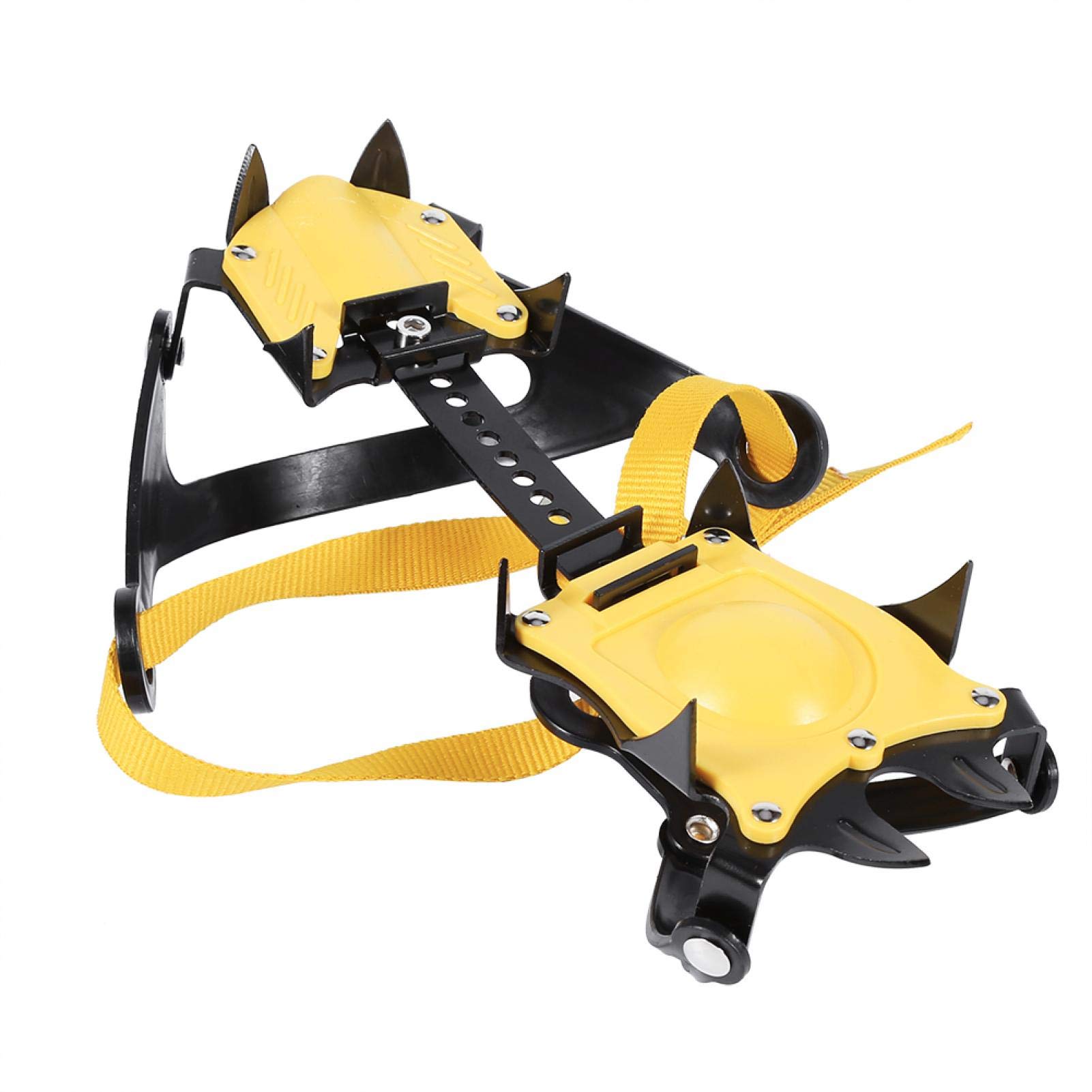 EVTSCAN 10-Tooth Ice Cleats for Hiking - Anti-Slip Crampons with Adjustable Straps for Snow, Ice & Winter Trails | Perfect for Outdoor Adventures, Mountain Climbing & Icy Sidewalks