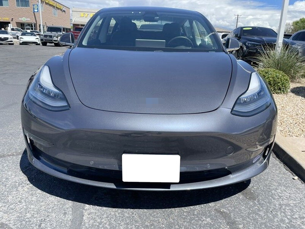 High-Quality Front Lower Bumper Grille Mesh Mount License Plate Bracket for Tesla Model 3 & Y - Durable & Easy Installation for Enhanced Vehicle Protection & Style