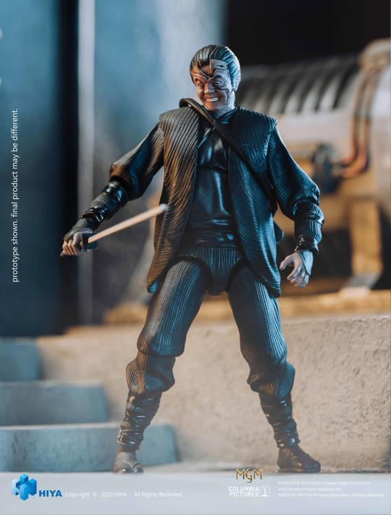 1/18 HIYA 4-Inch Action Figure - Exquisite Mini Series RoboCop vs. Otomo - Collectible Toy for Display, Gift for Movie Fans, Perfect for Shelf Decoration & Action Scenes
