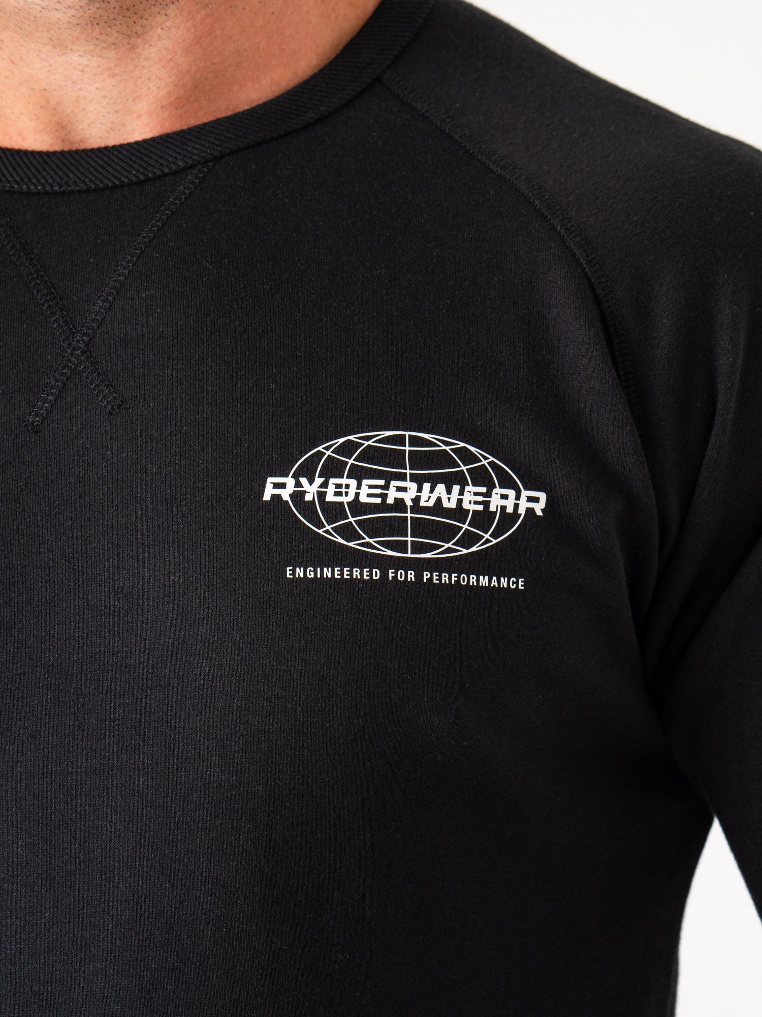 Energy Crew Neck T-Shirt for Men - Soft Cotton Black Tee - Casual Wear & Gym Workout Shirt