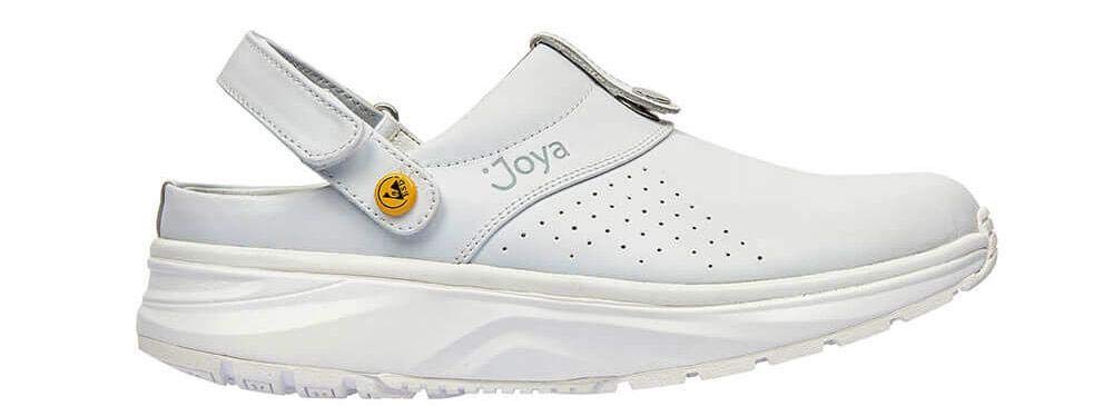 Joya Women's IQ ESD Leather White Sandals Size 9 US - Comfortable & Stylish Summer Shoes for Work, Casual Wear & Outdoor Activities