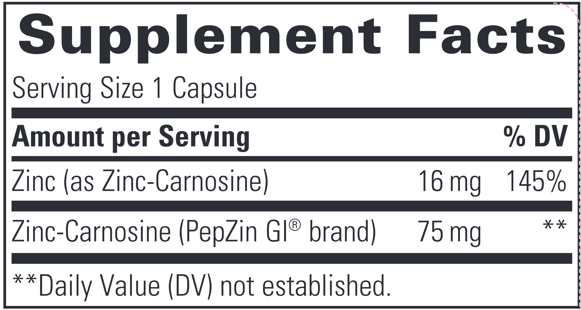 Best Zinc Carnosine Supplement for Gut Health & Stomach Support - Promotes Digestive Wellness & Immune Boost - Ideal for Daily Use & Travel