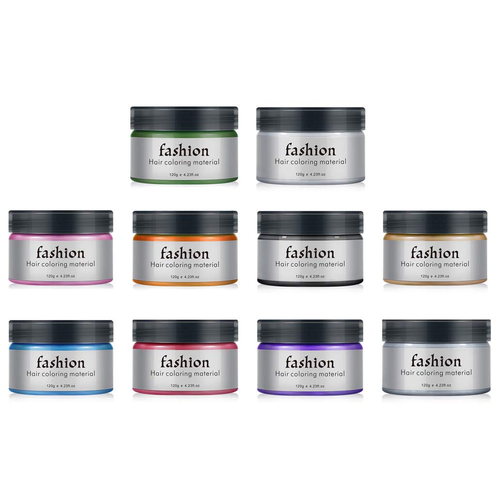 Best Disposable Hair Color Cream Kit - Multi-Color Temporary Hair Dye for DIY Home Use | Quick & Easy Hair Styling for Parties, Halloween & Cosplay