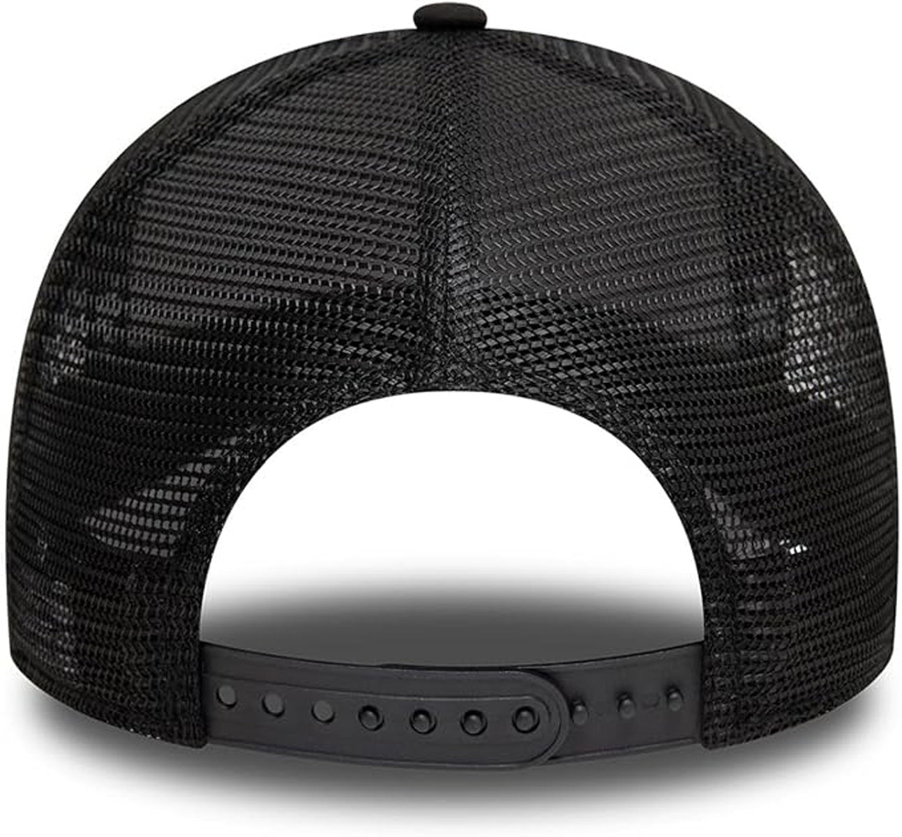 New Era Motorsport Distressed Black Trucker Cap - Adjustable Snapback Hat for Men & Women - Perfect for Racing, Baseball, and Outdoor Activities