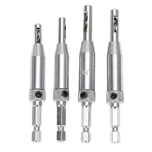 ATIN Self-Centering Hinge Drill Bit Set for Wood & Plastic - Perfect for Cabinet Door Installation & Furniture Repair