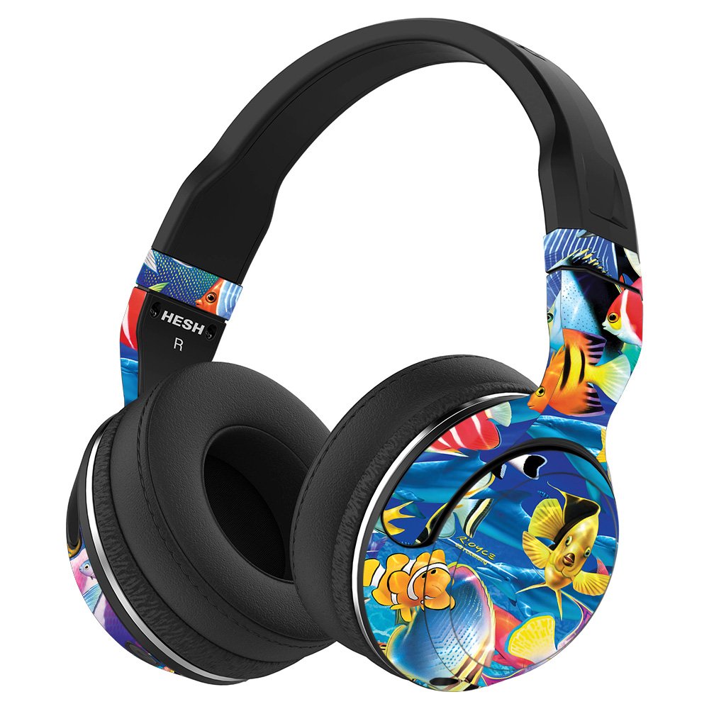 MightySkins Vinyl Wrap Cover for Skullcandy Hesh 2 Wireless Headphones - Tropical Fish Design | Protective, Durable & Customizable Skin | Easy to Apply & Remove | Made in USA | Perfect for Travel, Gym & Daily Use
