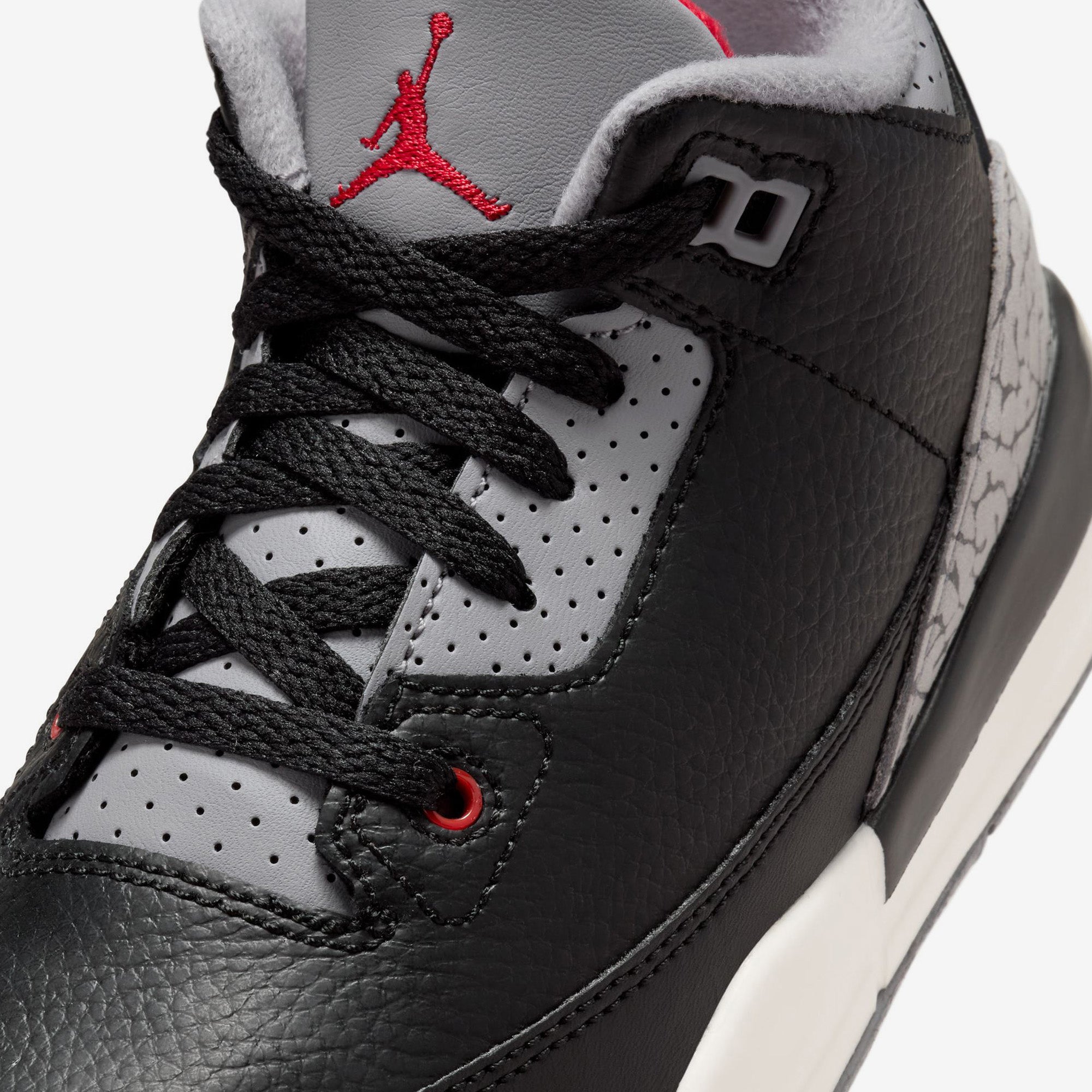 Air Jordan 3 Retro 'Black Cement' PS Sneakers (2024) - Men's Basketball Shoes for Streetwear & Casual Style