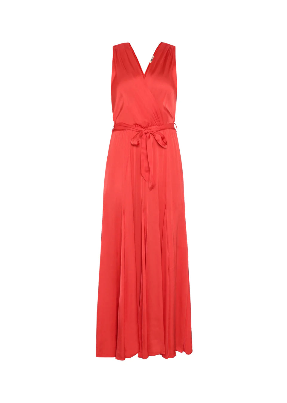 Iride Maxi Dress for Women - Flowy Long Summer Dress in Red - Perfect for Beach, Vacation, and Casual Outings