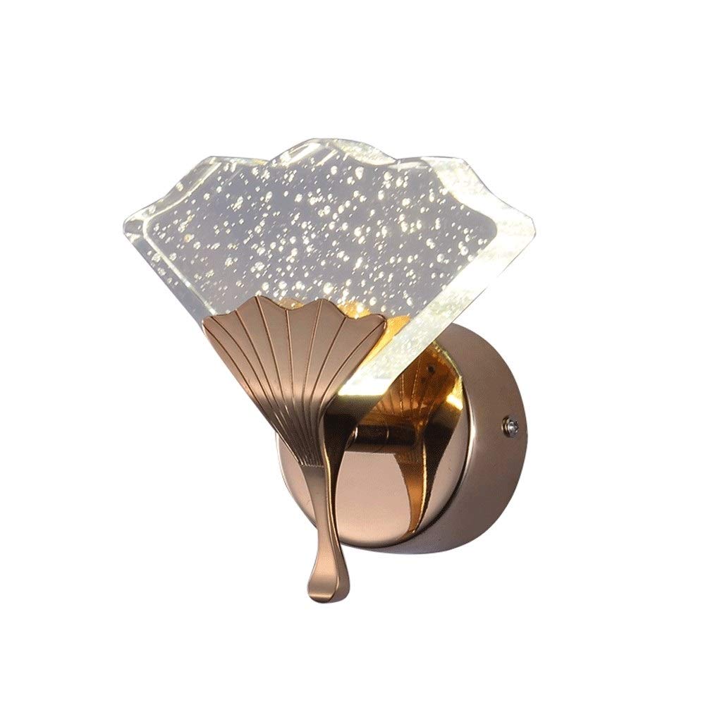 Outdoor Wall Light - Modern Crystal Wall Lamp for Stairs, Front Porch, Bedroom & Entrance - 14CM Waterproof Exterior Lighting for Home Decor & Security