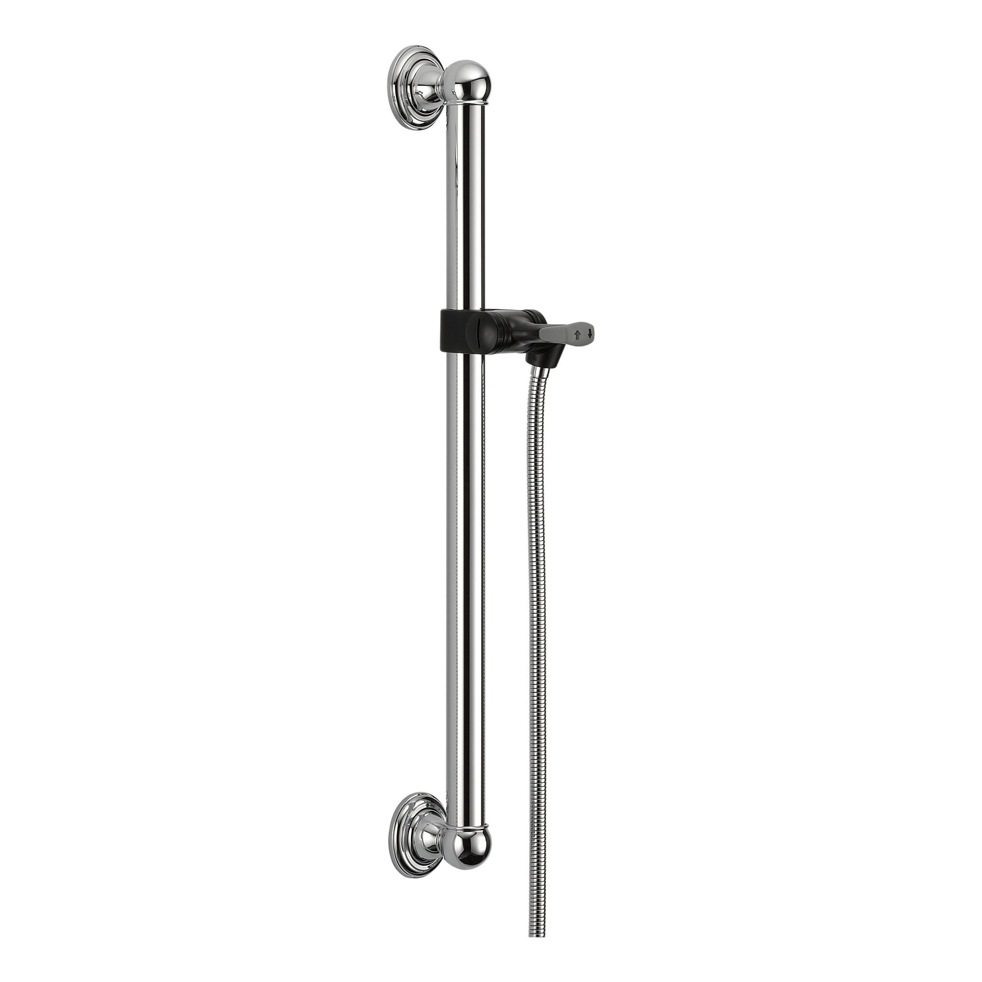 Delta ADA Kit Adjustable Slide Bar Grab Bar Assembly - Chrome 56302 - Bathroom Safety & Accessibility for Seniors & Disabled