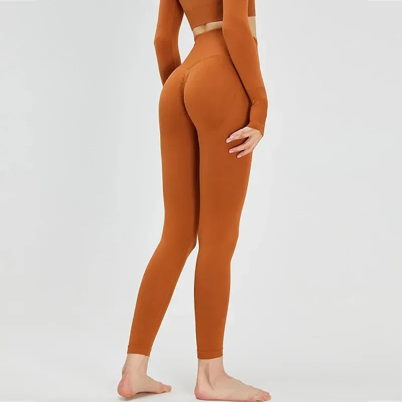 High Waist Seamless Yoga Pants for Women - Stretchy Workout Leggings with Scrunch Butt Design, Gym & Fitness Tights - Perfect for Yoga, Running, and Daily Activewear