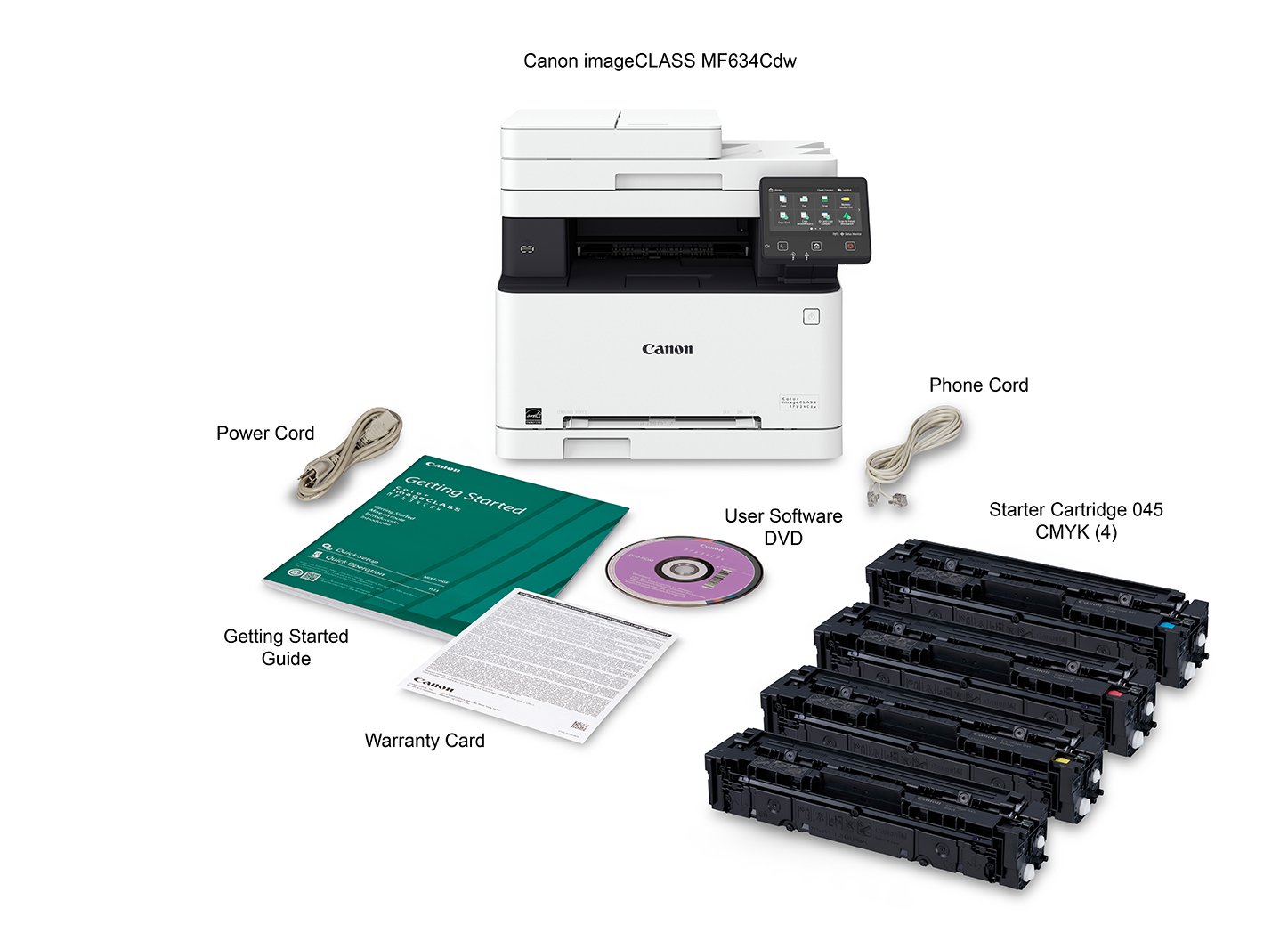 Canon Color imageCLASS MF634Cdw Wireless All-in-One Laser Printer with Duplex Printing - 19 PPM, Amazon Dash Replenishment Ready (1475C005) - Ideal for Home Office & Small Business Printing Needs