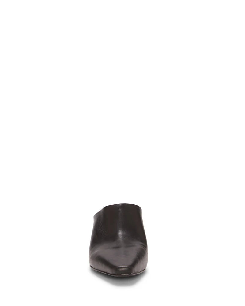 Alexie Kitten Heel Mule Shoes for Women - Comfortable Black Slip-On Loafers | Perfect for Office, Party & Casual Wear