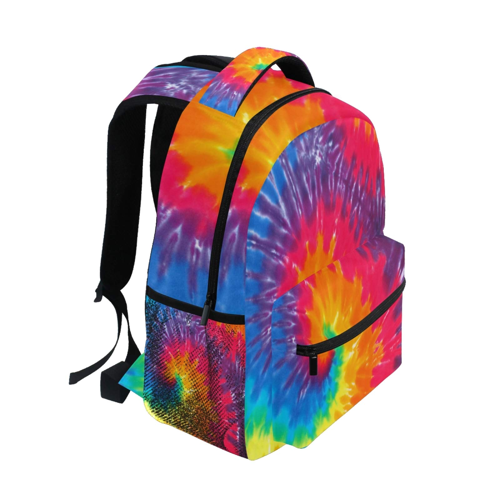 AUUXVA Waterproof Backpack - Large Durable Tie Dye School Bag with Abstract Swirl Design for Students, Teens, Boys & Girls - Perfect for School, College, Travel & Daily Use