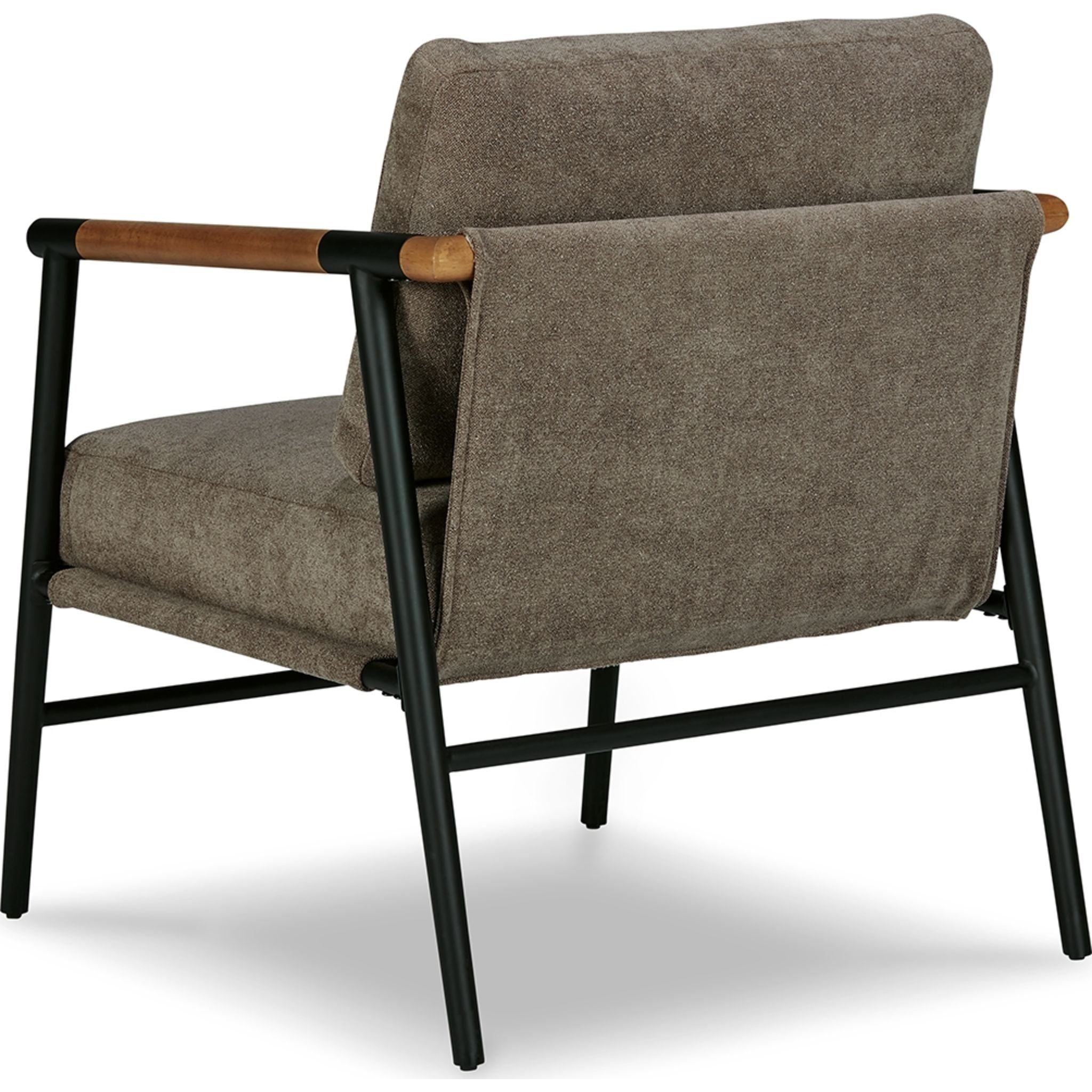 Amblers Accent Chair - Modern Storm Gray Upholstered Lounge Chair for Living Room, Bedroom & Office - Comfortable Reading Chair with Sturdy Wooden Legs