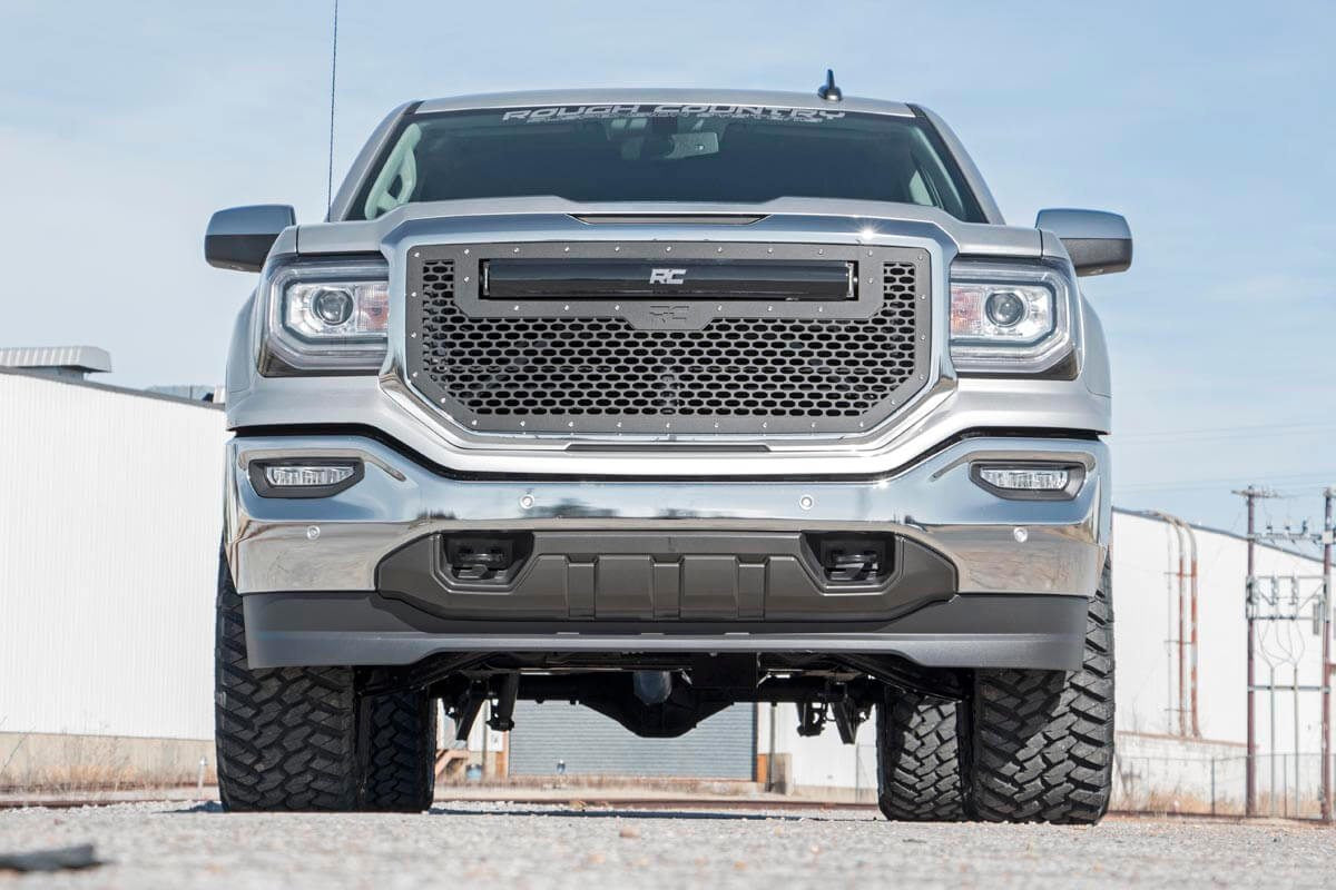 3.5 Inch Lift Kit for Chevrolet Silverado & GMC Sierra 1500 (2014-2018) - Aluminum/Stamped Steel Lower Control Arms (V2) - Off-Road Suspension Upgrade for Enhanced Ground Clearance