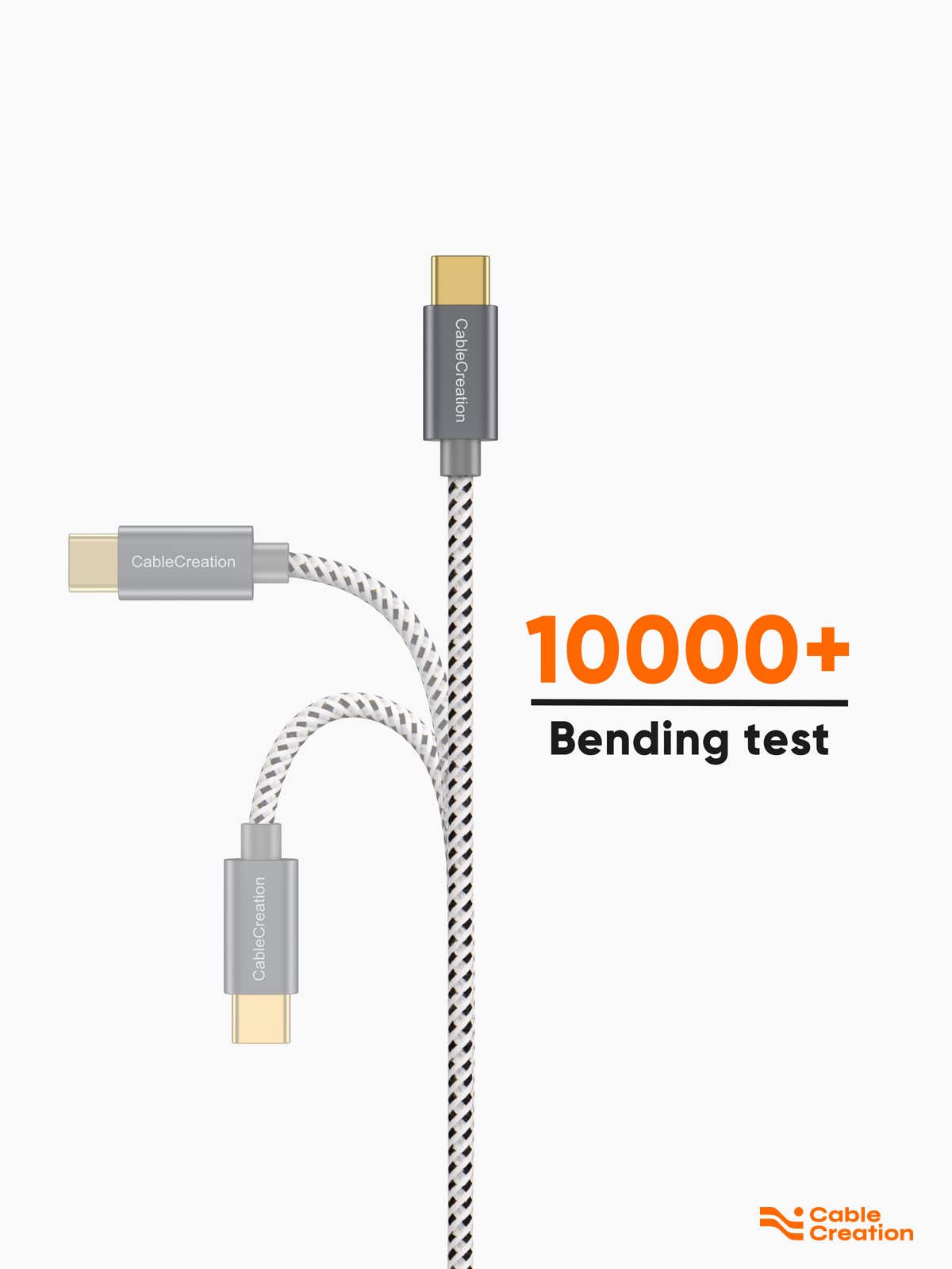 CableCreation 4FT USB Type C to USB A Fast Charging Cable 3A 480Mbps Data Sync - Compatible with MacBook Air, Chromebook, Pixel, Galaxy S22/S21/S10 - Gray 1.2m - Perfect for Home, Office & Travel Charging