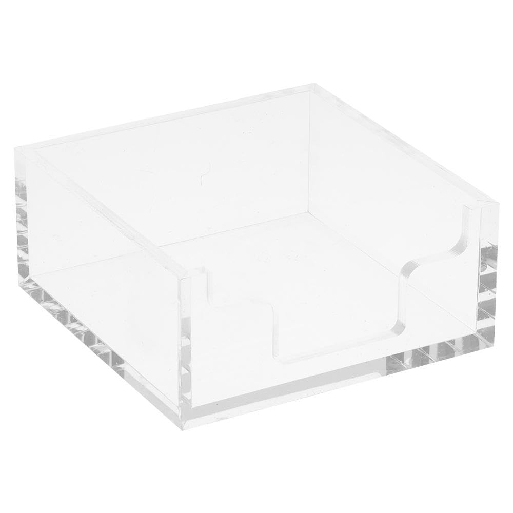 Dohobby Clear Acrylic Sticky Note Holder - Memo Pad Dispenser & Organizer for Office, Home, School - Perfect for Desk Organization, Productivity Tools, and Note-Taking Accessories