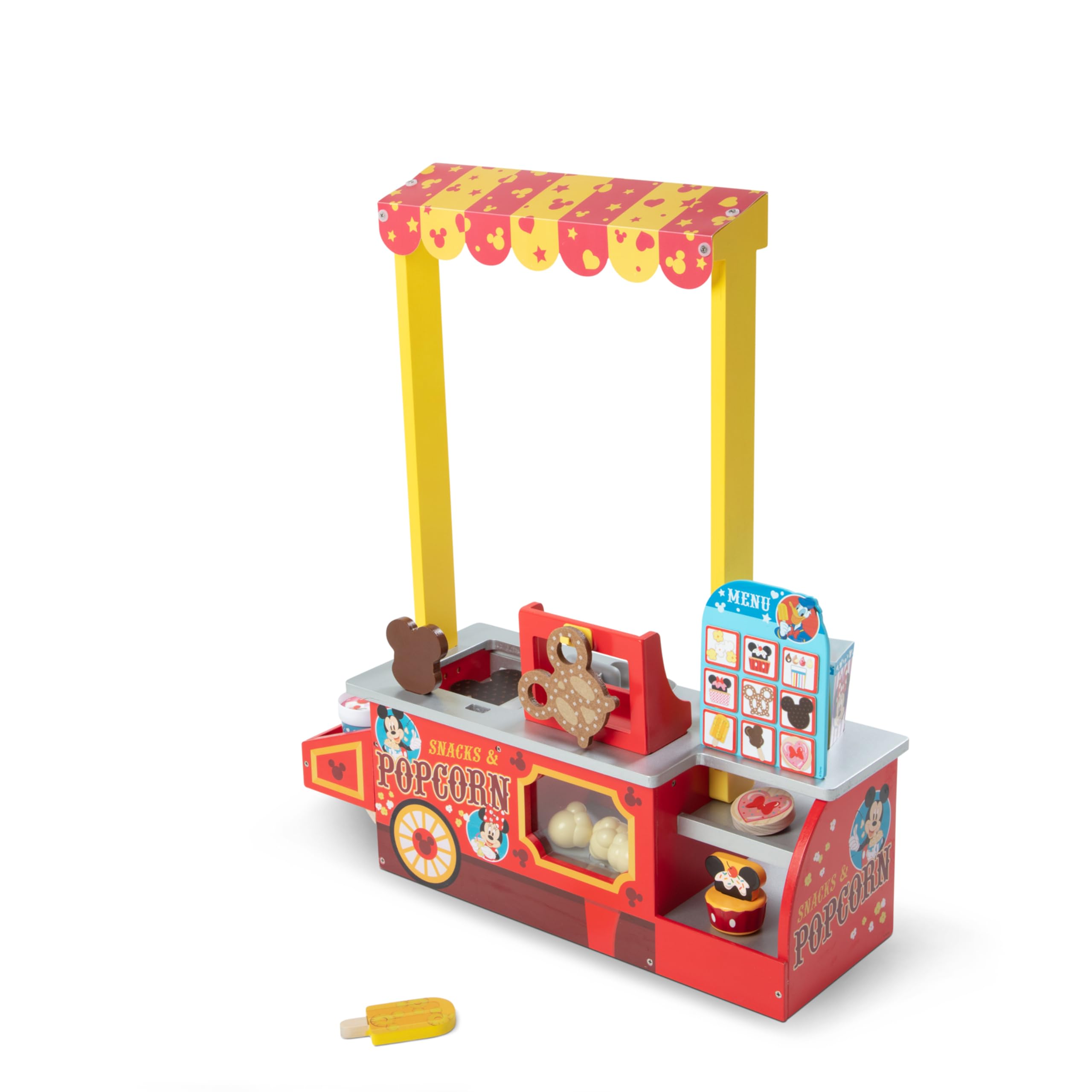Melissa & Doug Disney Snacks & Popcorn Wooden Pretend Play Food Set – 33-Piece FSC-Certified Toy for Kids | Pretend Play Kitchen Accessories for Imaginative Play & Role-Playing Games