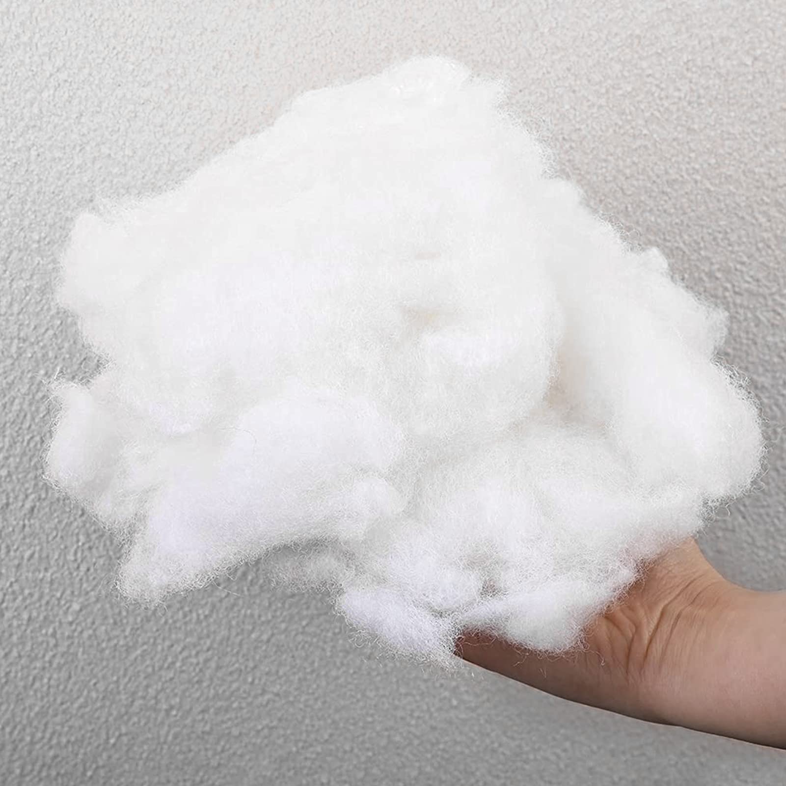 Premium 400g Lipo Polyester Fiber Fill for Bed Pillows - Ultra Soft Hypoallergenic Pillow Stuffing for Sleeping, Home Decor & DIY Craft Projects