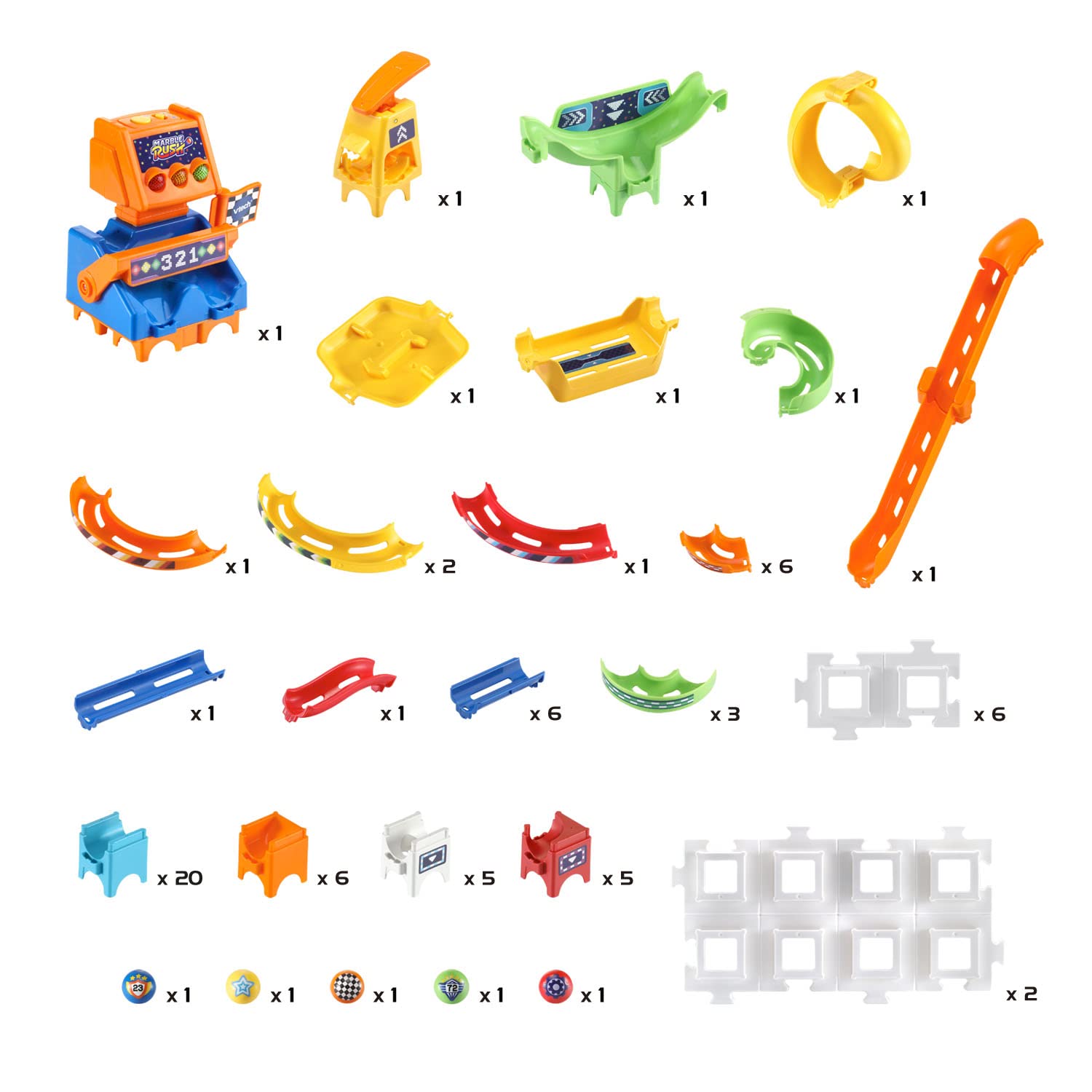 VTech Marble Rush Raceway Set - STEM Learning Toy for Kids Ages 4-8 | Interactive Marble Run Building Game | Perfect for Birthday Gifts & Indoor Play | Encourages Creativity & Problem Solving Skills