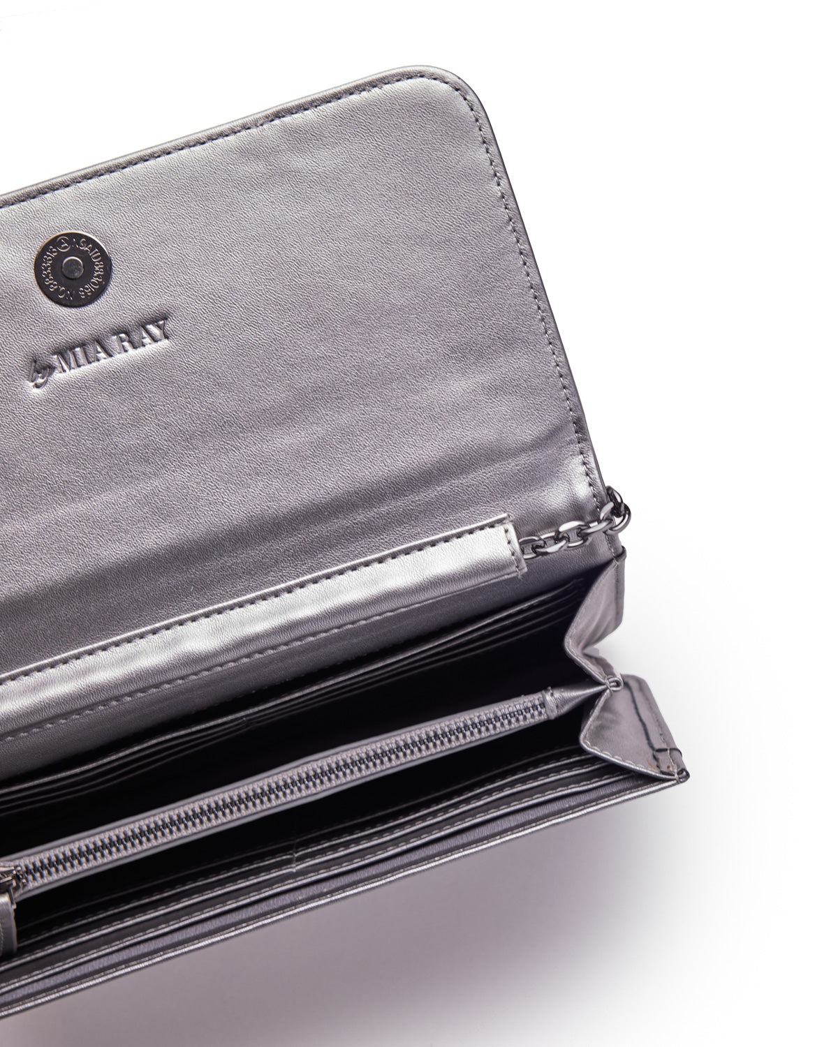 MONOGRAM GUNMETAL WOC PLATINUM Crossbody Bag - Luxury Designer Handbag for Women | Perfect for Evening Parties, Date Nights & Special Occasions