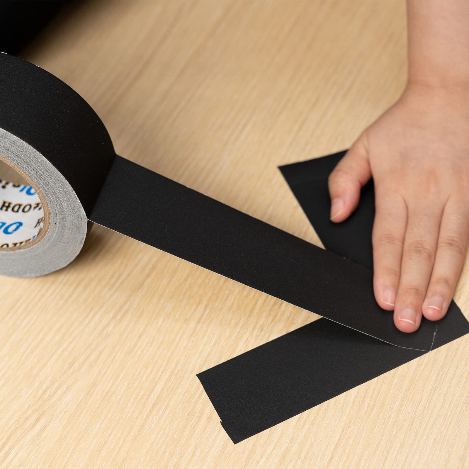 3 Inch Black Gaffers Tape - 12 Roll Bulk Pack (30 Yards per Roll) - No Residue, Easy Tear, Waterproof Matte Cloth Tape for Photography, Filming & Stage Lighting - Professional Gaffing Tape for Cable Management, Set Design and Event Production