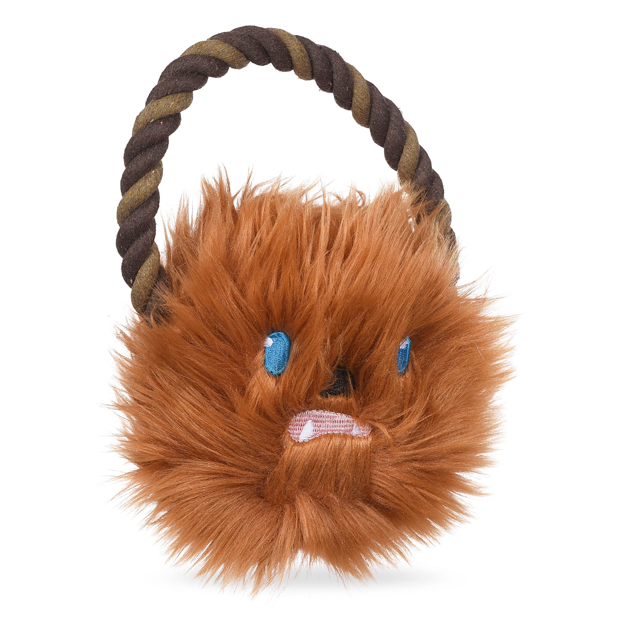 Star Wars Chewbacca Rope Dog Toy with Plush Head - Durable Chew Toy for Small & Large Dogs | Interactive Tug of War Toy for Puppies & Adult Dogs | Perfect for Playtime, Training & Bonding (FF19197)