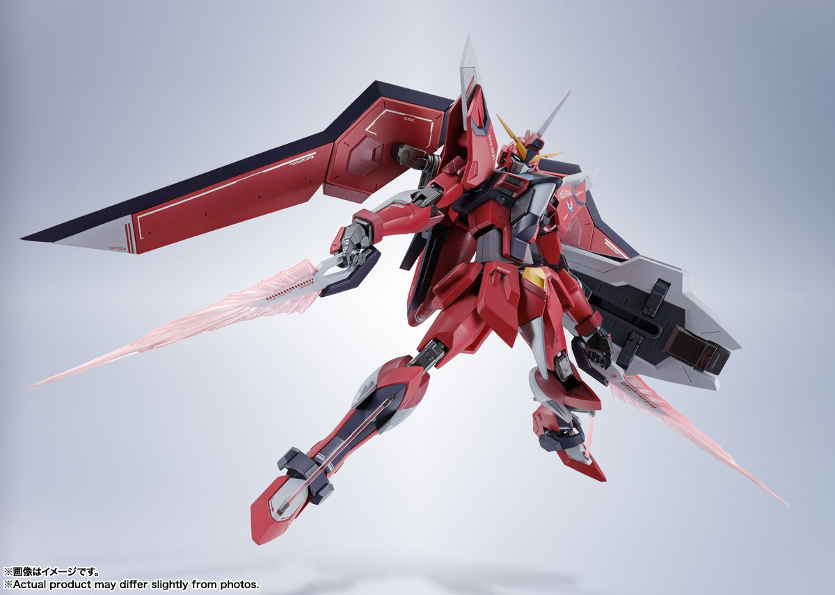 Bandai Metal Robot Spirits Gundam Seed Freedom STTS 808 Immortal Justice Gundam Action Figure - High-Quality Collectible Model Kit for Anime Fans & Display | Perfect for Gundam Collections, Anime Decor, and Action Figure Enthusiasts