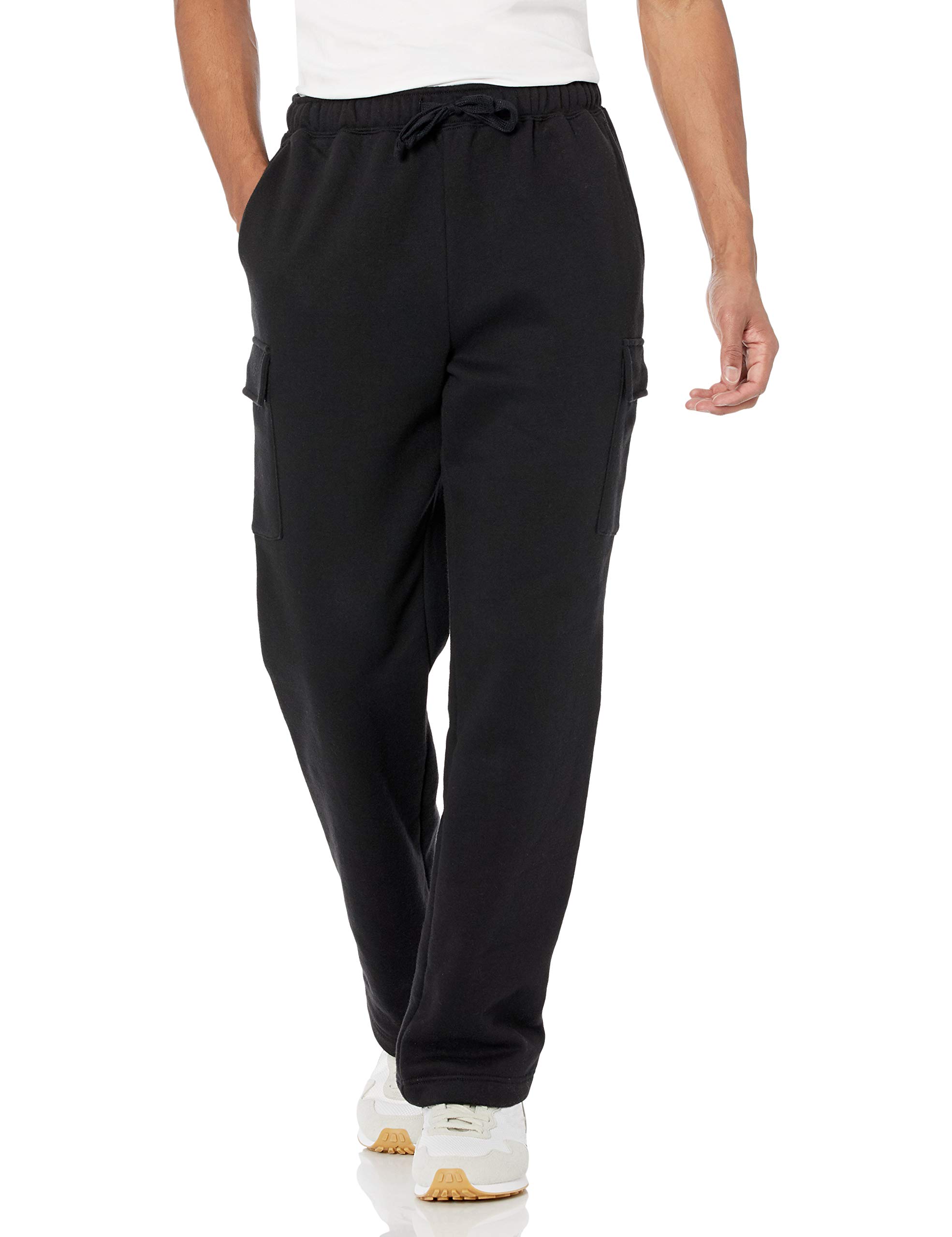 Amazon Essentials Men's Cargo Fleece Sweatpants - Comfortable Winter Joggers with Pockets for Outdoor Activities, Lounge & Travel