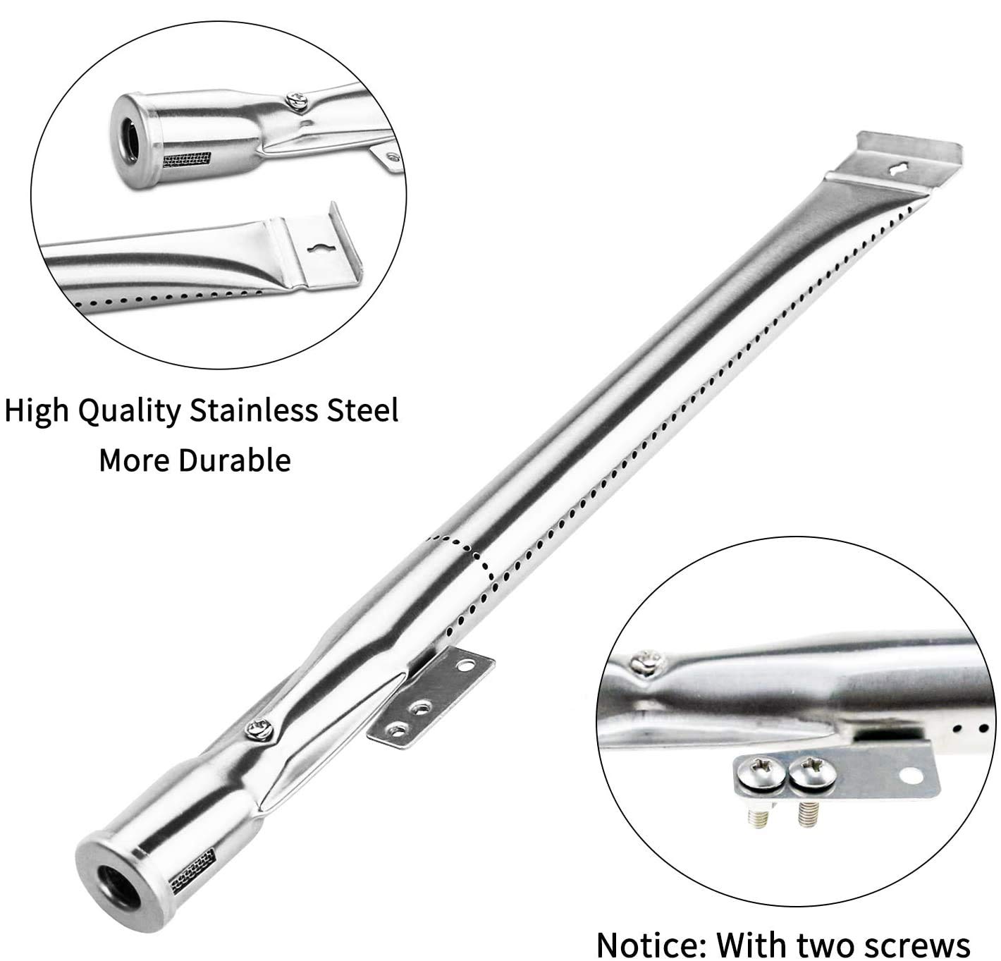 Nexgrill 720-0830H & Kenmore 720-0830A Grill Repair Kit - 4 Pack Stainless Steel Burner Tubes, Heat Plates & Igniter Electrodes Replacement Parts for BHG Grill 720-0783H - Perfect for Outdoor BBQ, Backyard Grilling & Gas Grill Maintenance