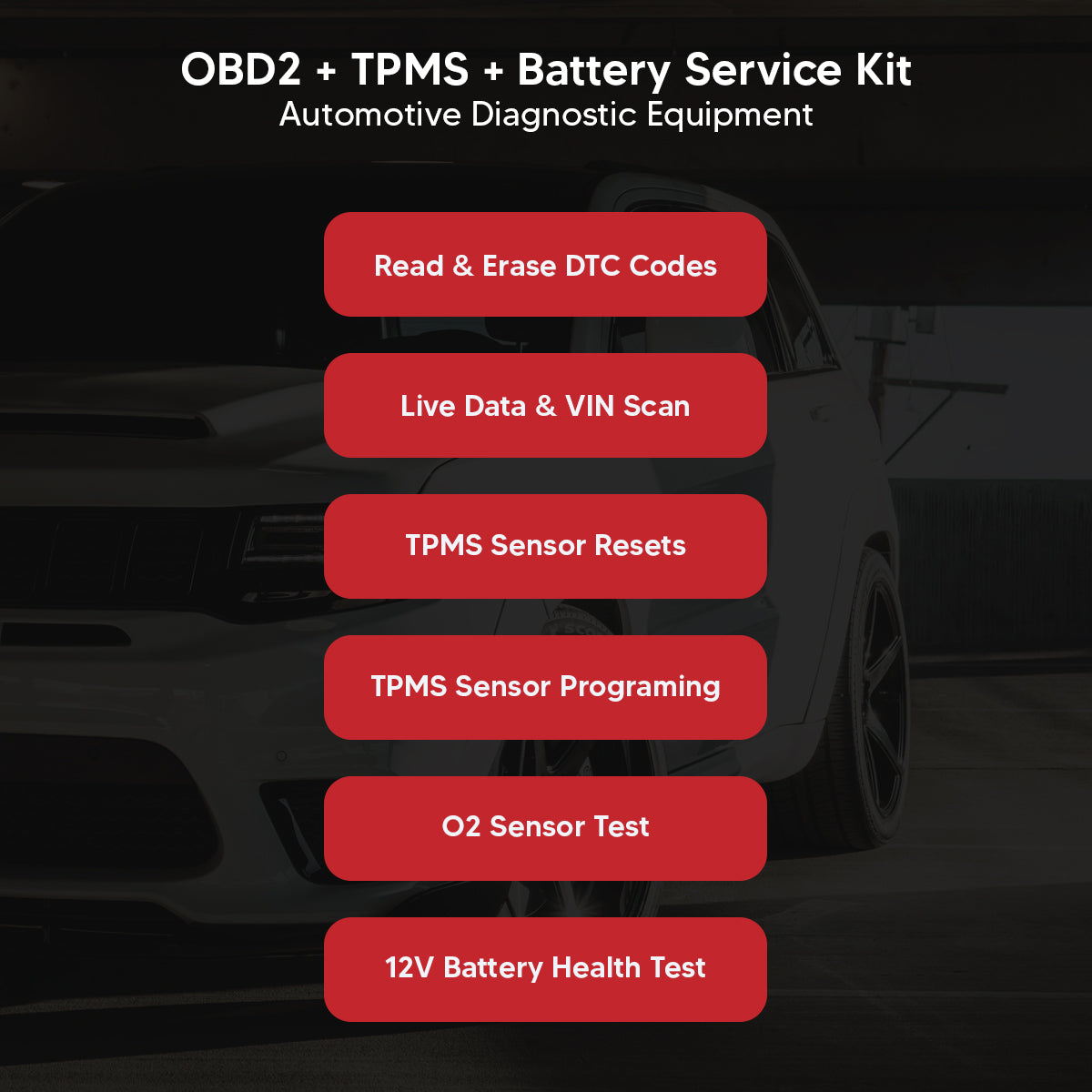 Best OBD2 Scanner & TPMS Diagnostic Tool - All-in-One Automotive Service Kit for Car Repair & Maintenance | 30% OFF | Perfect for Mechanics & DIY Enthusiasts