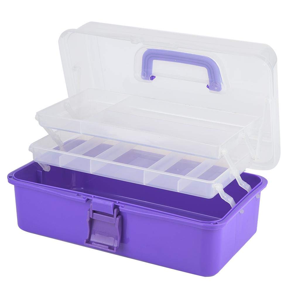 3-Layer Multi-Purpose Tool Organizer Box with Tray & Dividers - Durable Plastic Storage for Household Tools (3 Color Options, Foldable) - Perfect for Garage, Workshop & DIY Projects